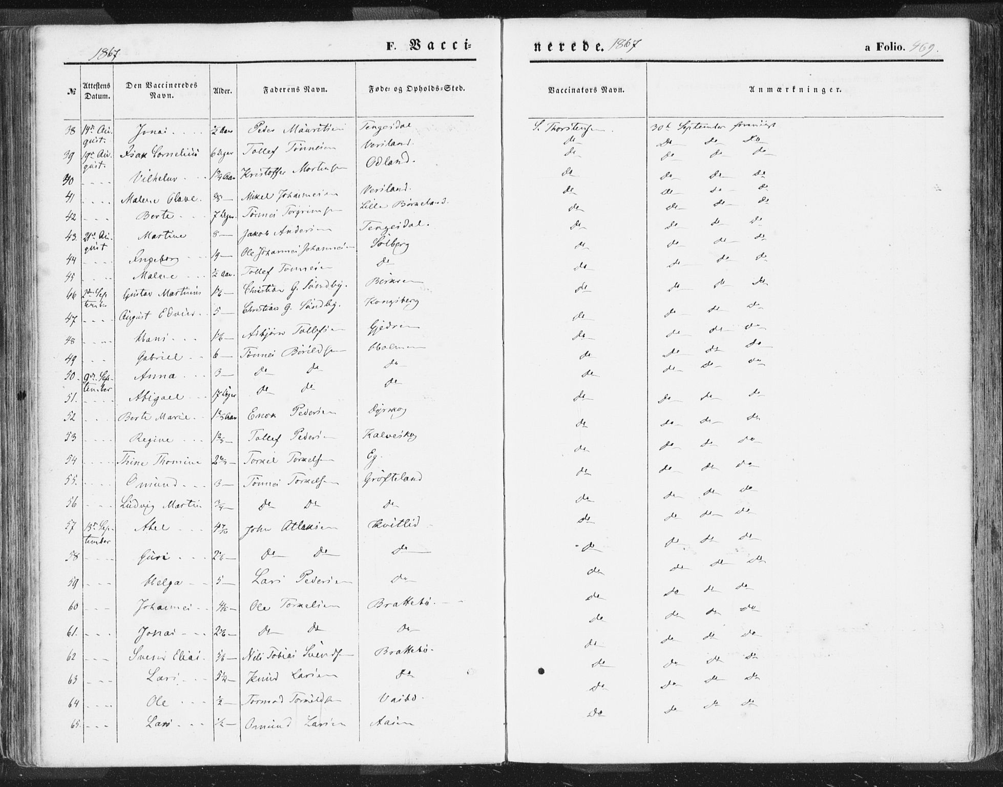 Helleland sokneprestkontor, SAST/A-101810: Ministerialbok nr. A 7.2, 1863-1886, s. 469