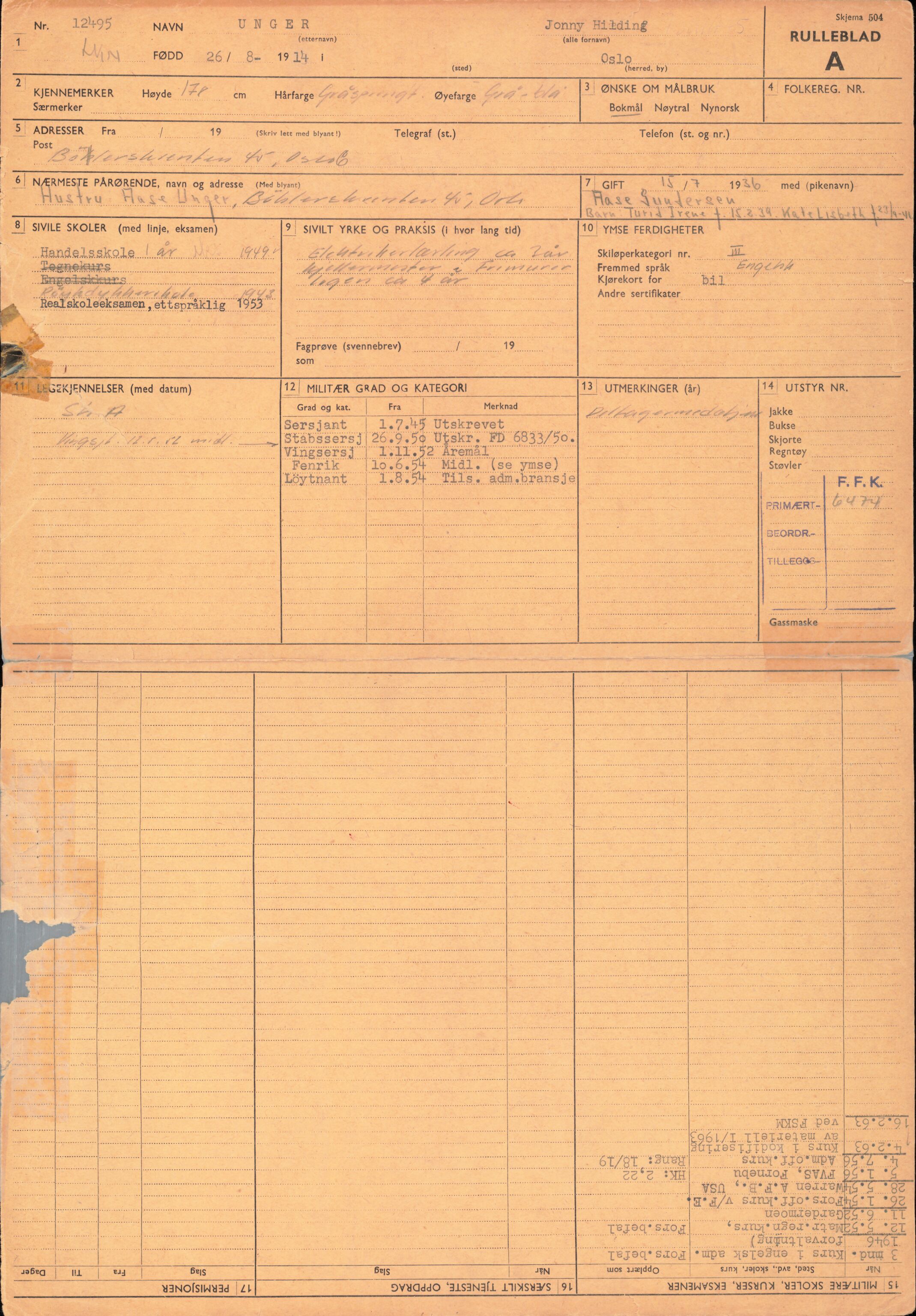 Forsvaret, Forsvarets overkommando/Luftforsvarsstaben, AV/RA-RAFA-4079/P/Pa/L0038: Personellpapirer, 1914, s. 282