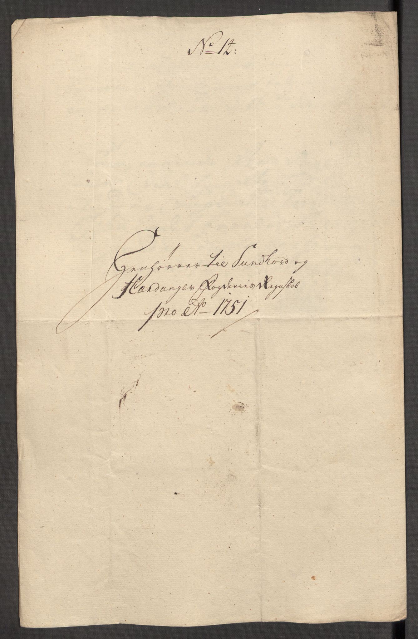 Rentekammeret inntil 1814, Reviderte regnskaper, Fogderegnskap, RA/EA-4092/R48/L3056: Fogderegnskap Sunnhordland og Hardanger, 1751, s. 168