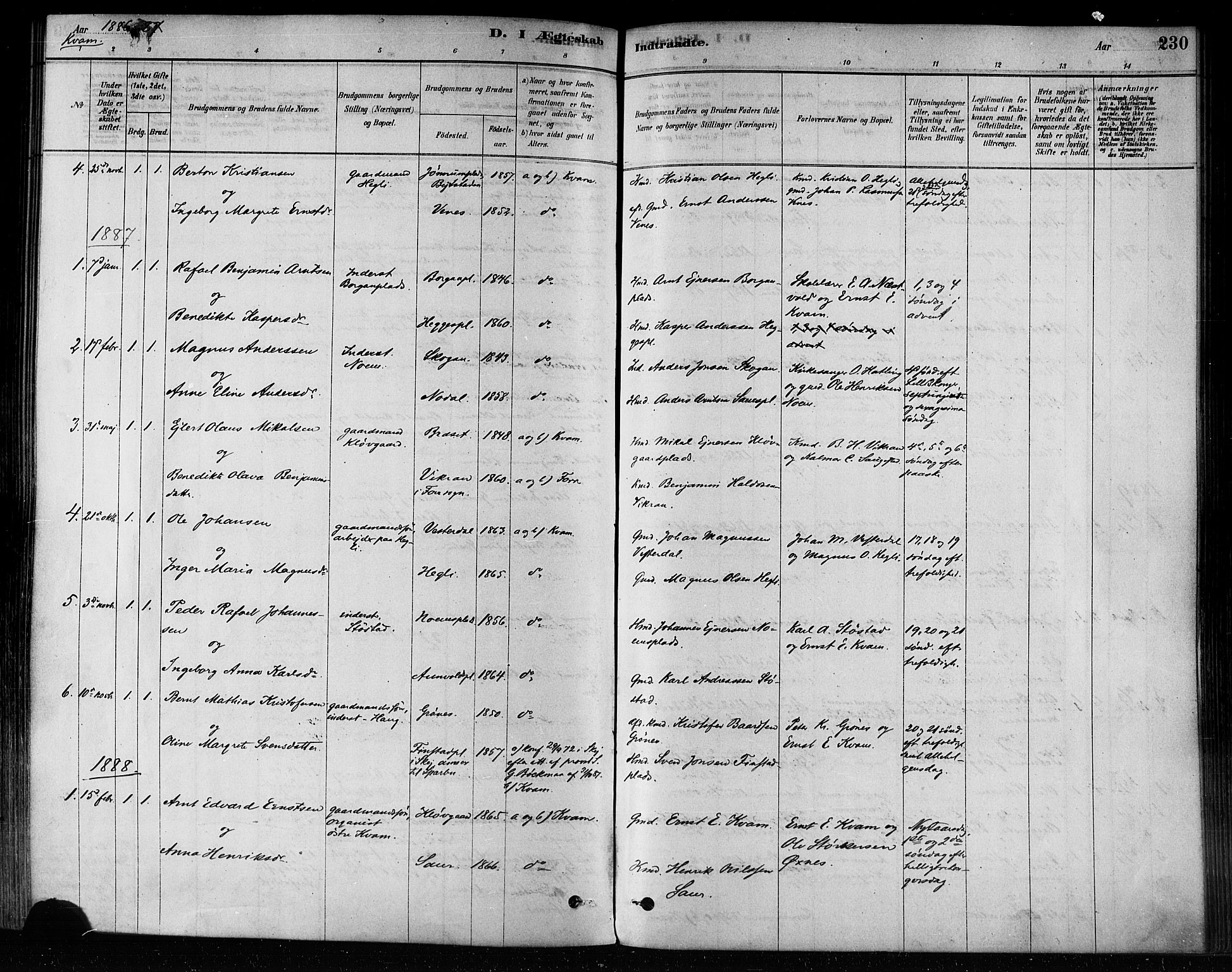 Ministerialprotokoller, klokkerbøker og fødselsregistre - Nord-Trøndelag, SAT/A-1458/746/L0449: Ministerialbok nr. 746A07 /2, 1878-1899, s. 230