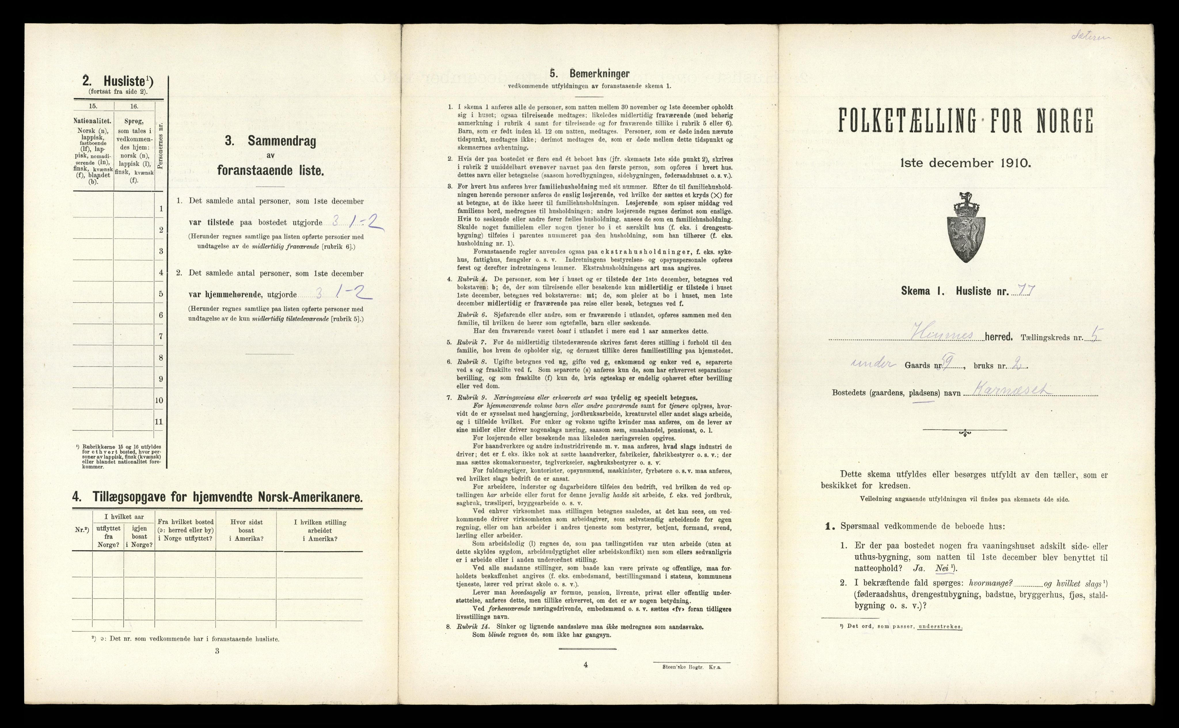 RA, Folketelling 1910 for 1832 Hemnes herred, 1910, s. 1238