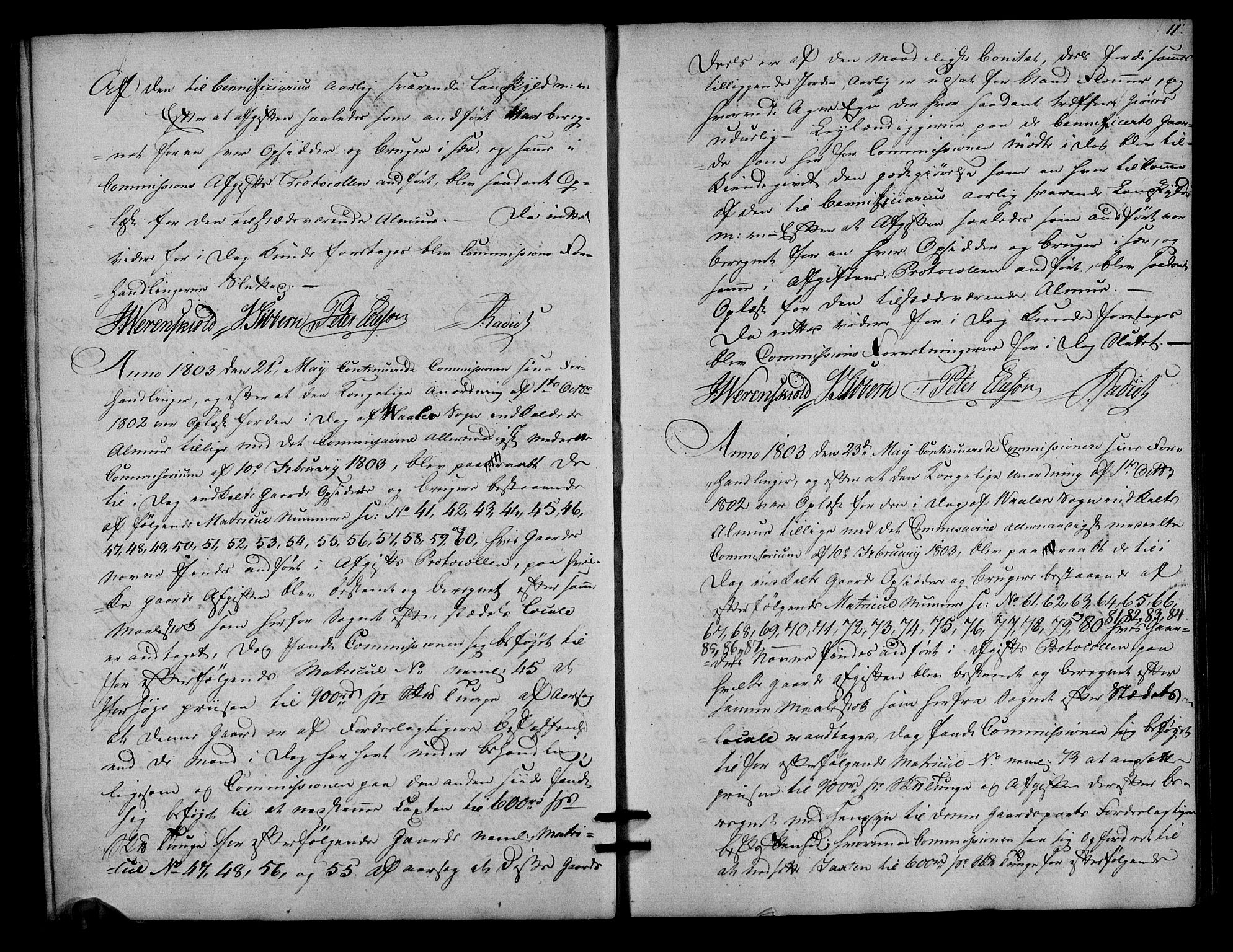 Rentekammeret inntil 1814, Realistisk ordnet avdeling, AV/RA-EA-4070/N/Ne/Nea/L0007: Moss, Tune og Veme fogderi. Deliberasjonsprotokoll, 1803, s. 11
