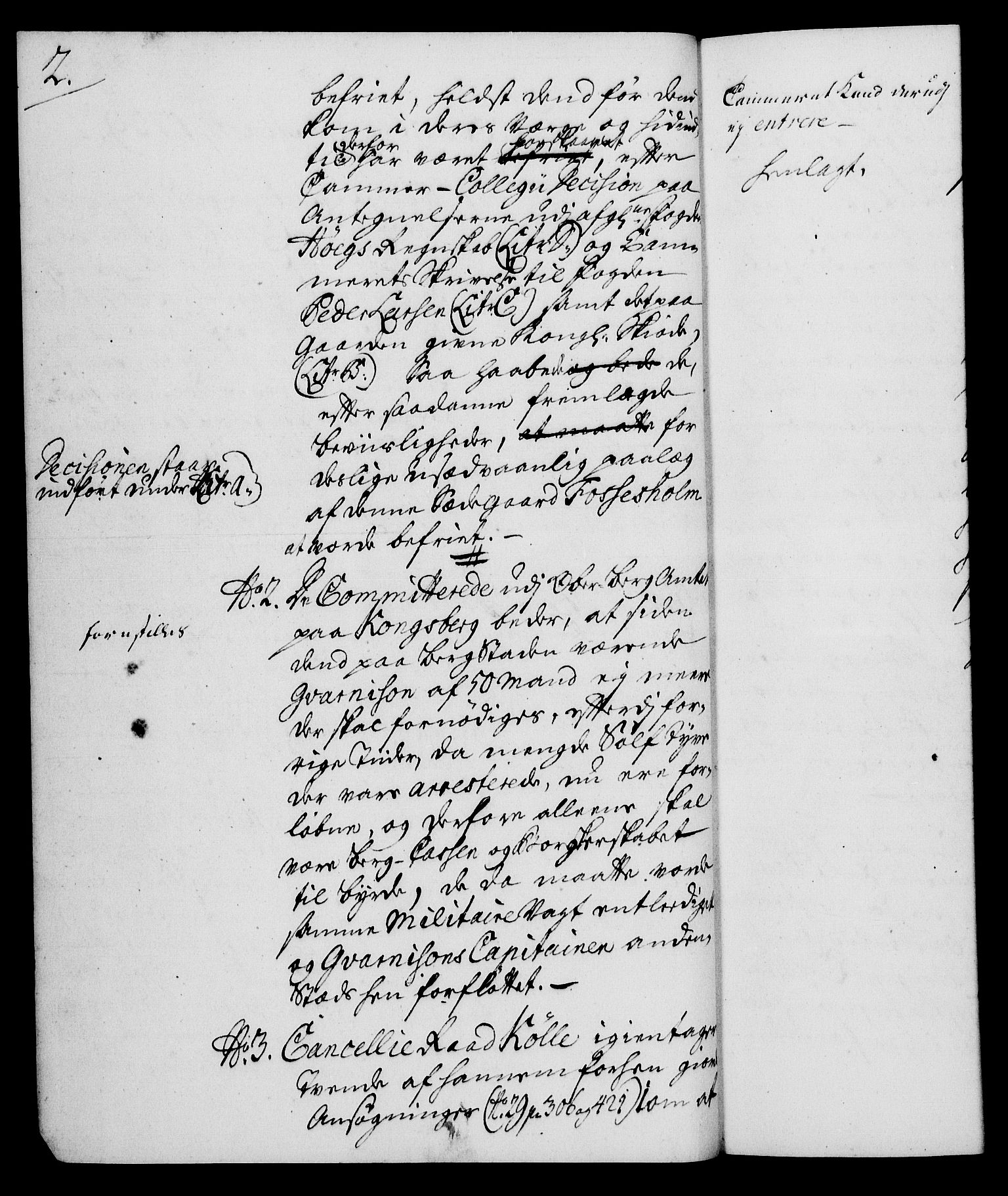 Rentekammeret, Kammerkanselliet, RA/EA-3111/G/Gh/Gha/L0021: Norsk ekstraktmemorialprotokoll (merket RK 53.66), 1739, s. 2