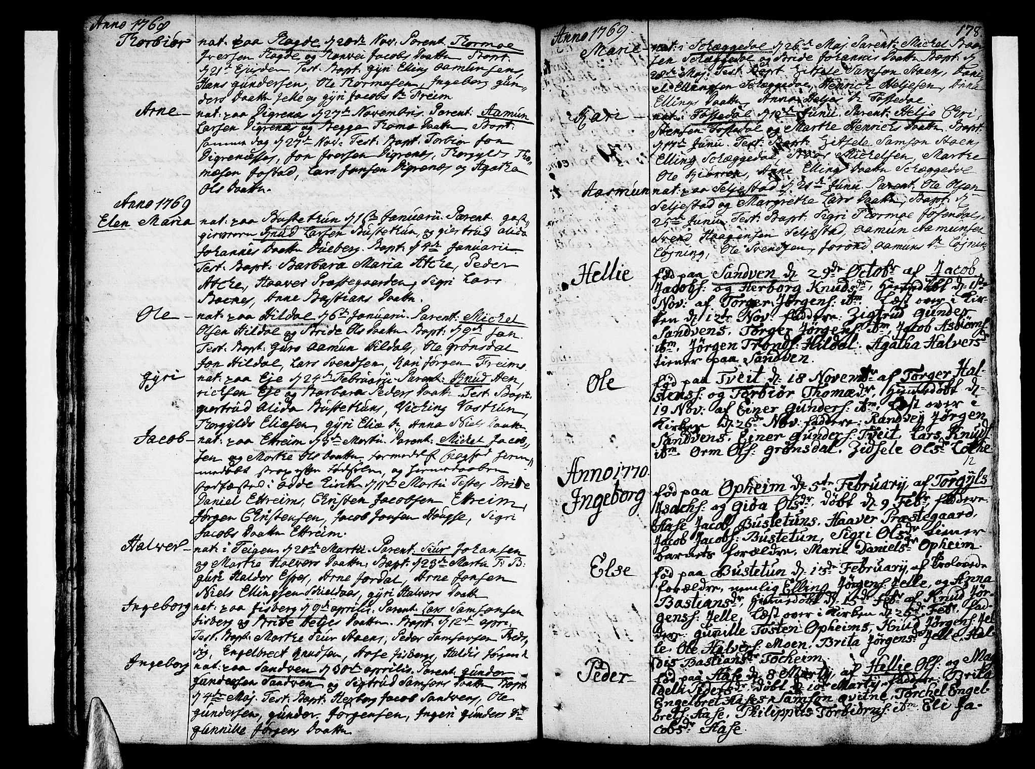 Ullensvang sokneprestembete, AV/SAB-A-78701/H/Haa: Ministerialbok nr. A 6 /3, 1758-1788, s. 178