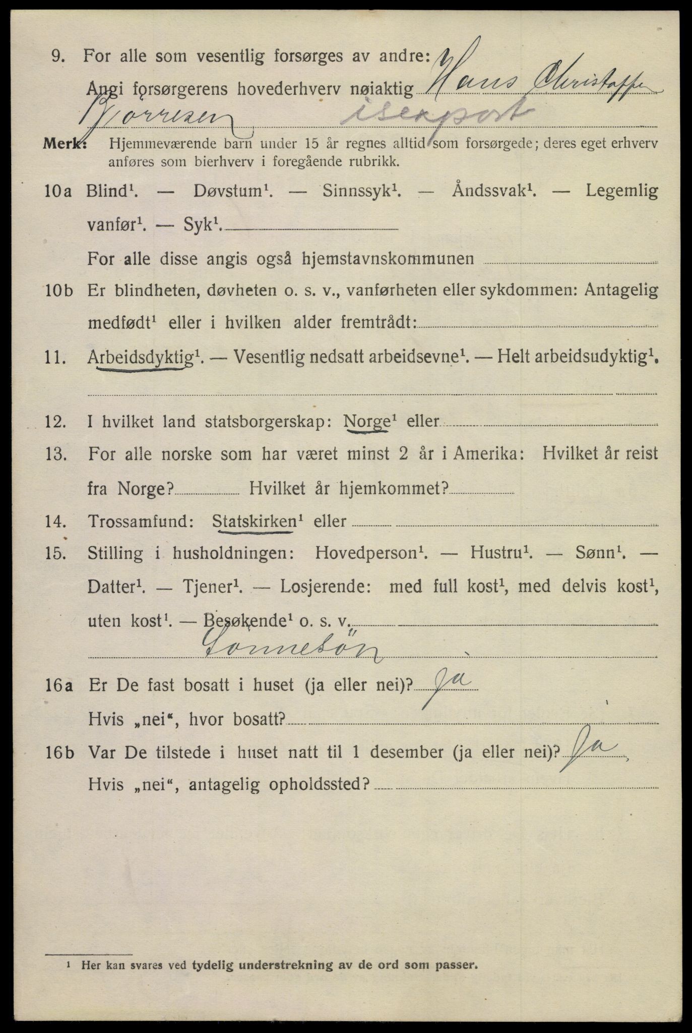 SAKO, Folketelling 1920 for 0801 Kragerø kjøpstad, 1920, s. 7650