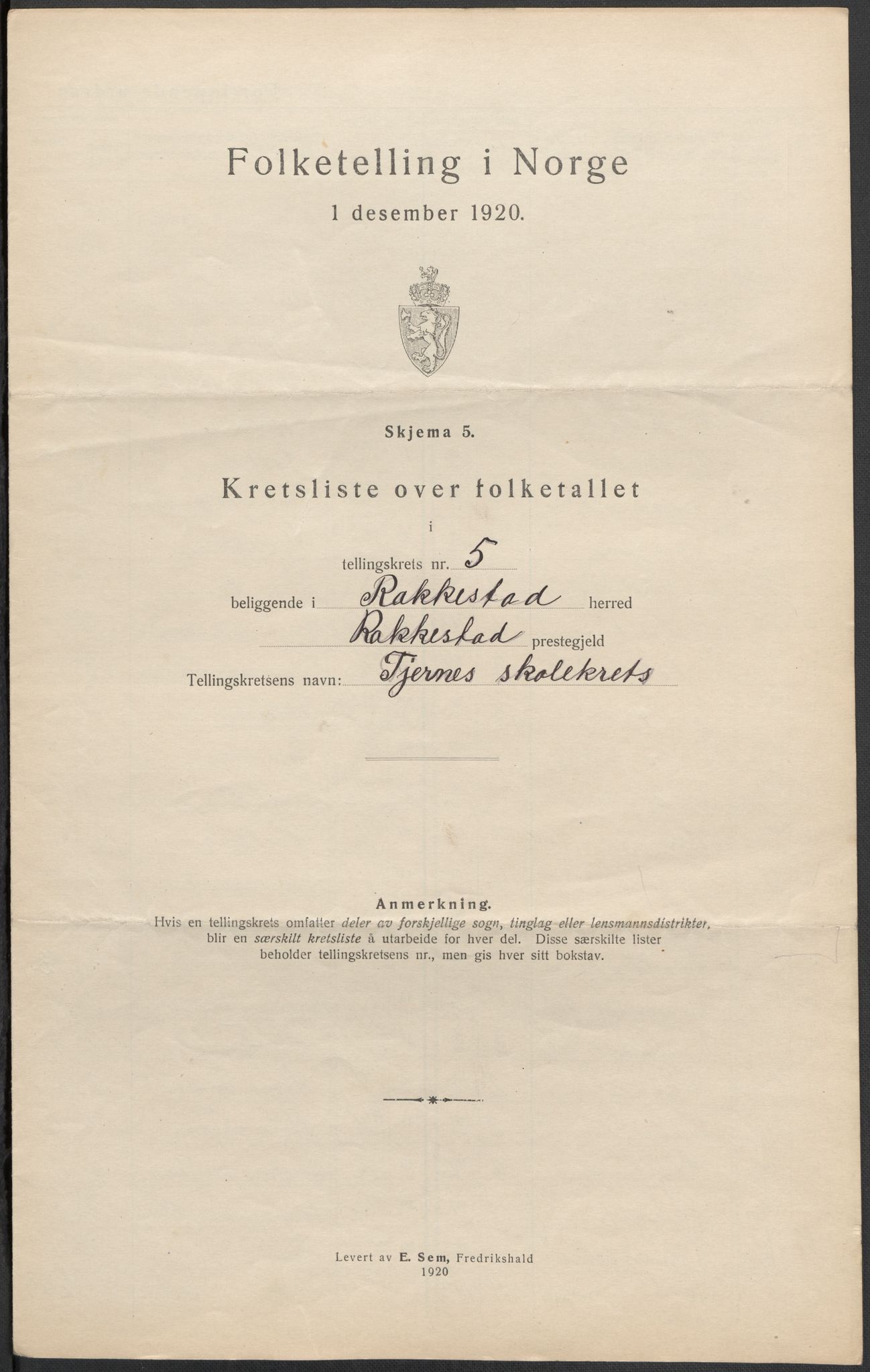 SAO, Folketelling 1920 for 0128 Rakkestad herred, 1920, s. 20