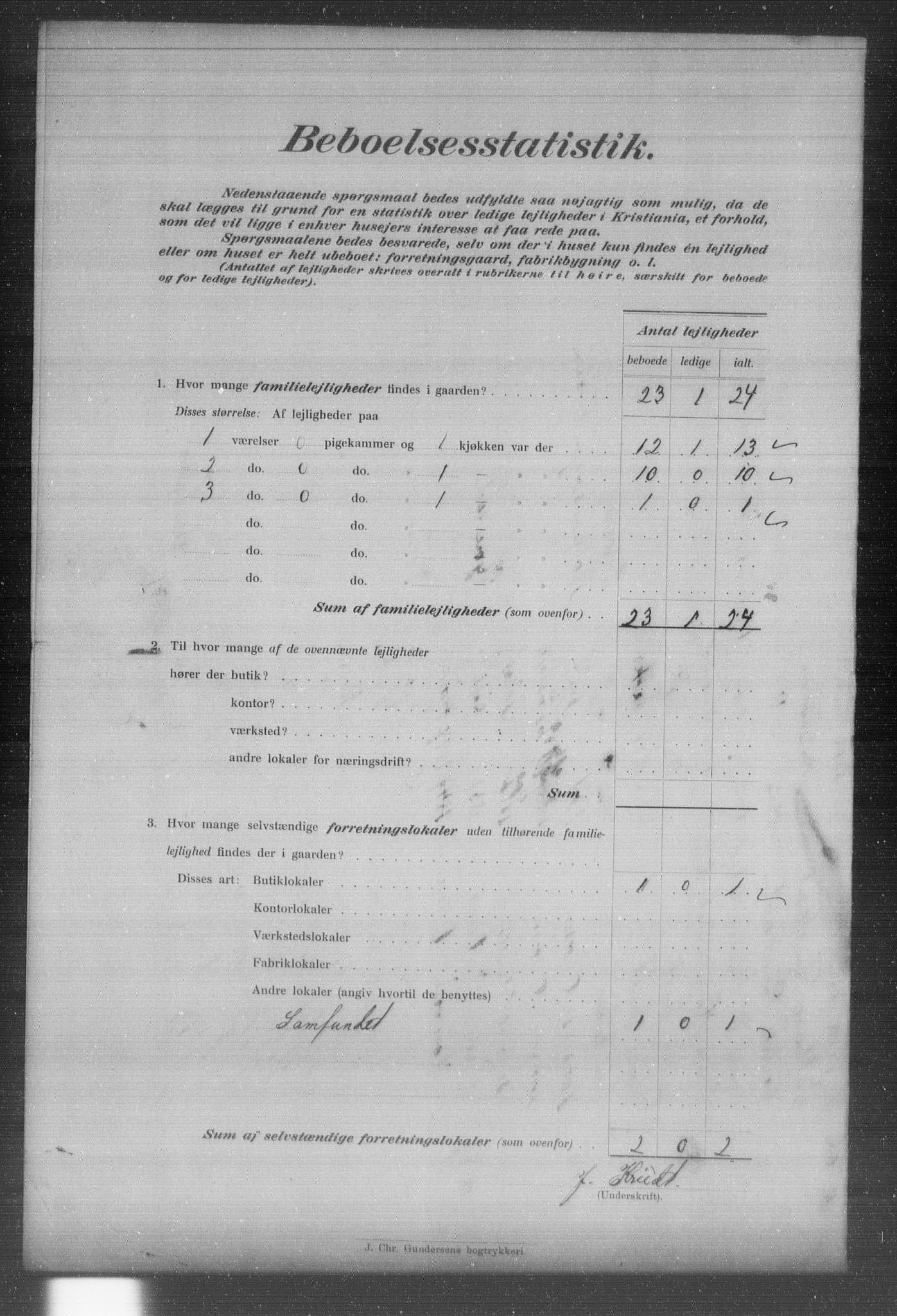 OBA, Kommunal folketelling 31.12.1903 for Kristiania kjøpstad, 1903, s. 17831