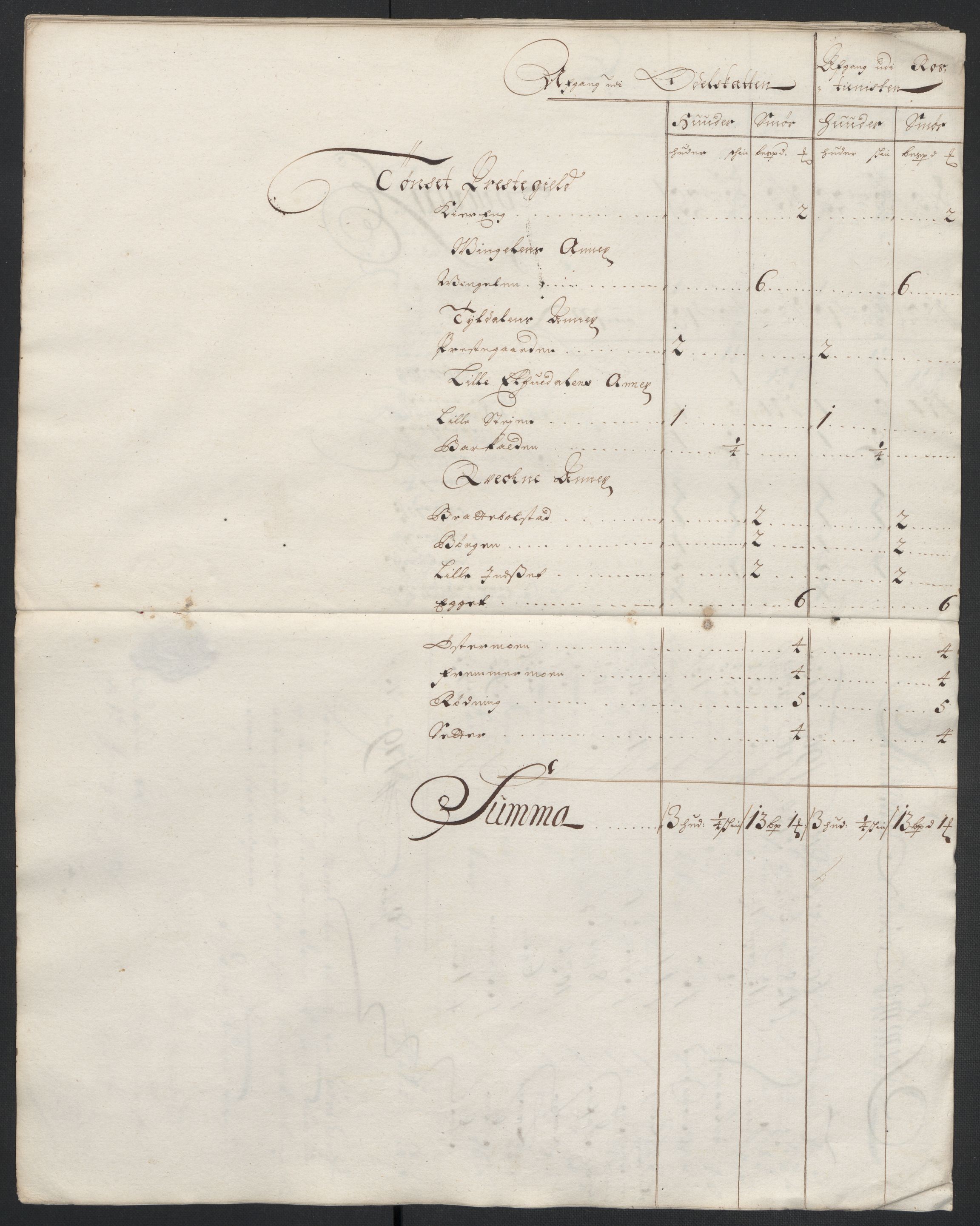 Rentekammeret inntil 1814, Reviderte regnskaper, Fogderegnskap, AV/RA-EA-4092/R13/L0835: Fogderegnskap Solør, Odal og Østerdal, 1697, s. 278