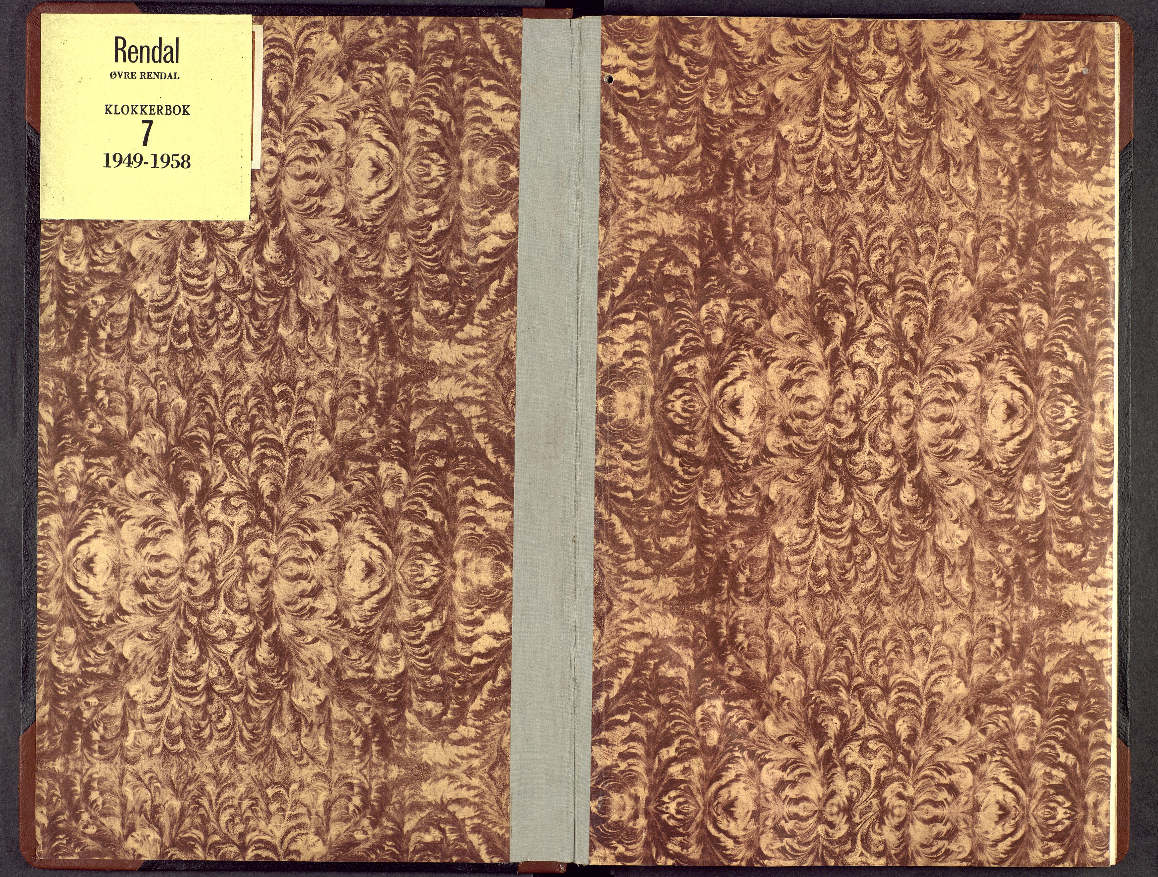 Rendalen prestekontor, AV/SAH-PREST-054/H/Ha/Hab/L0007: Klokkerbok nr. 7, 1949-1958