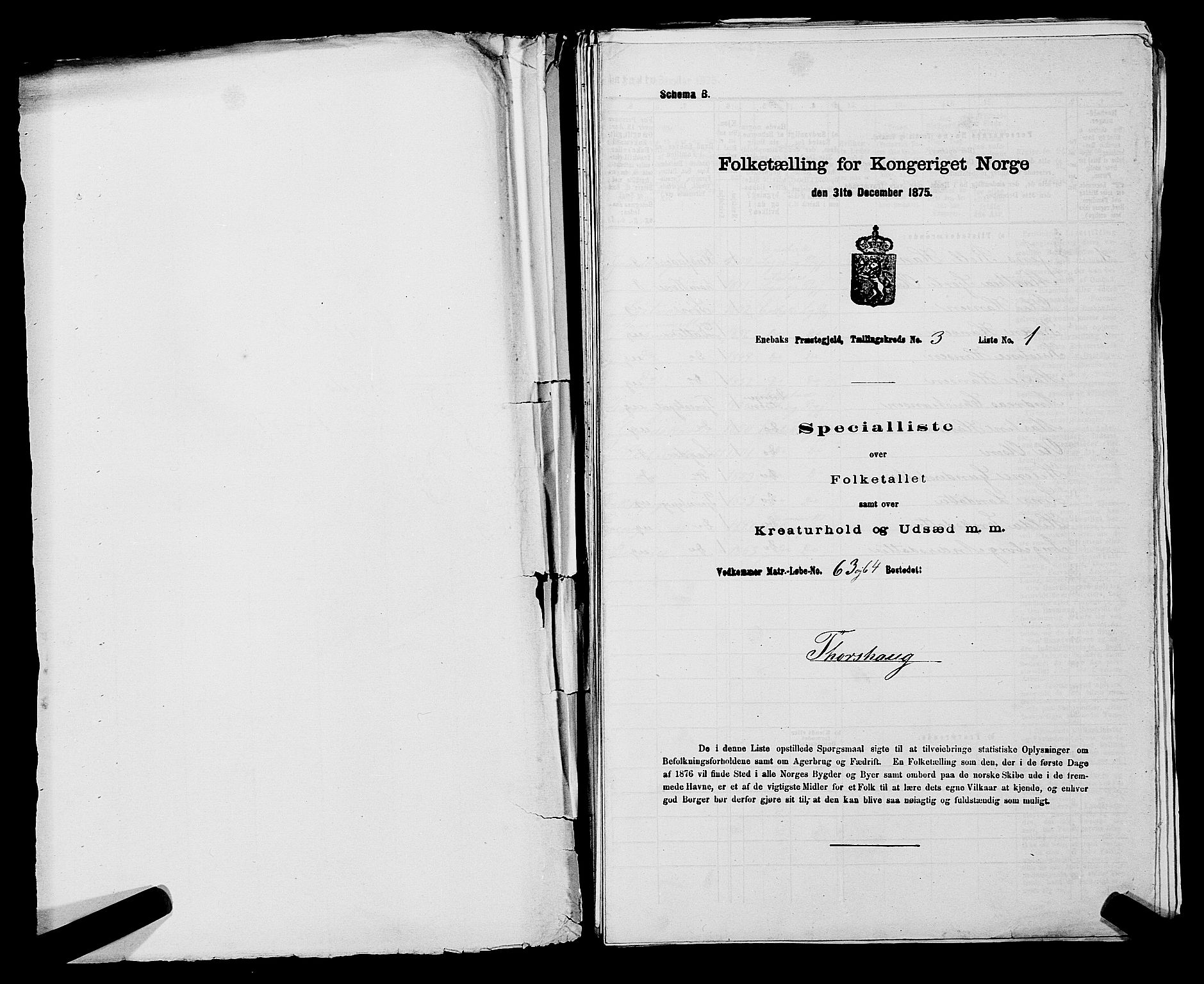 RA, Folketelling 1875 for 0229P Enebakk prestegjeld, 1875, s. 429