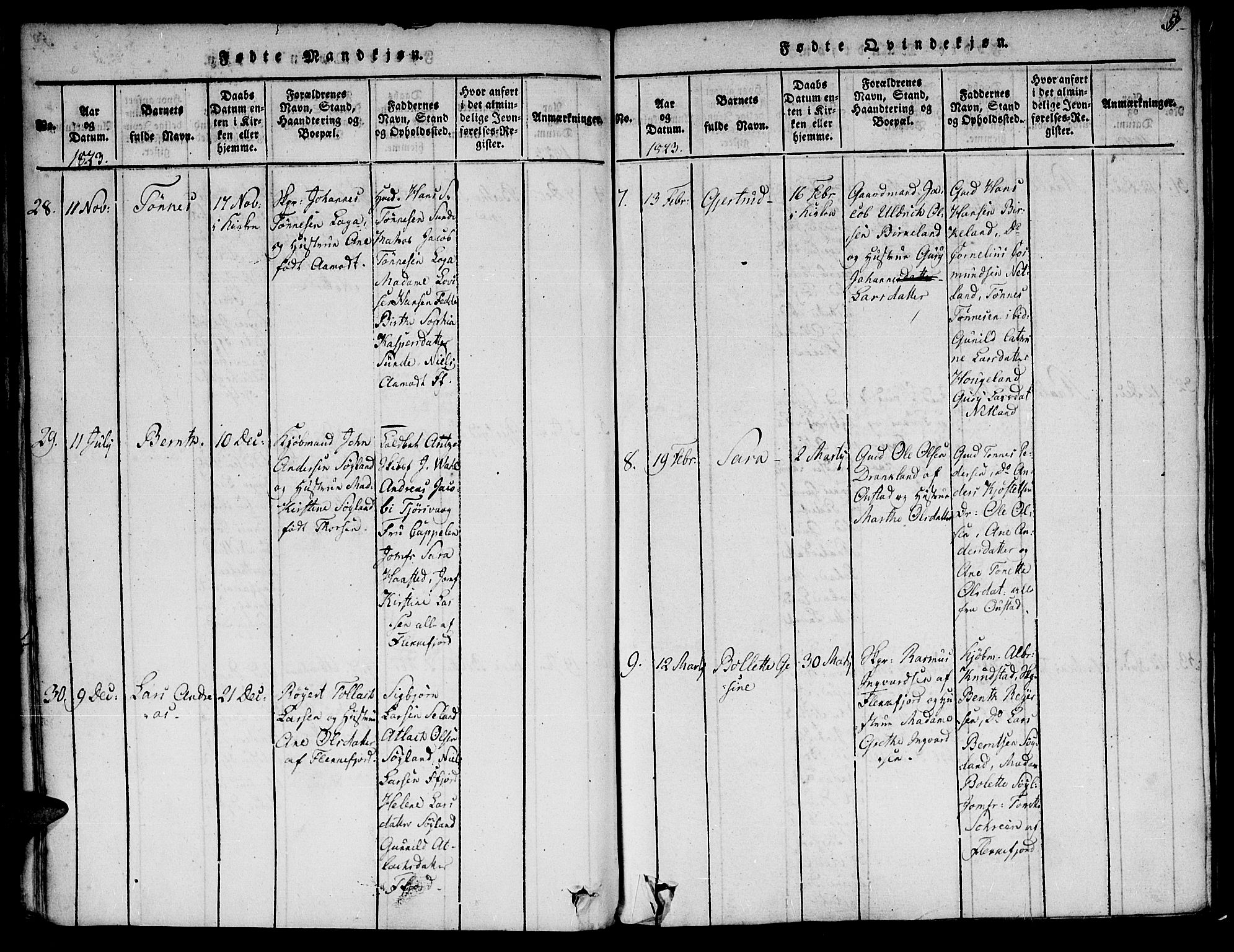 Flekkefjord sokneprestkontor, AV/SAK-1111-0012/F/Fa/Fac/L0002: Ministerialbok nr. A 2, 1815-1826, s. 59