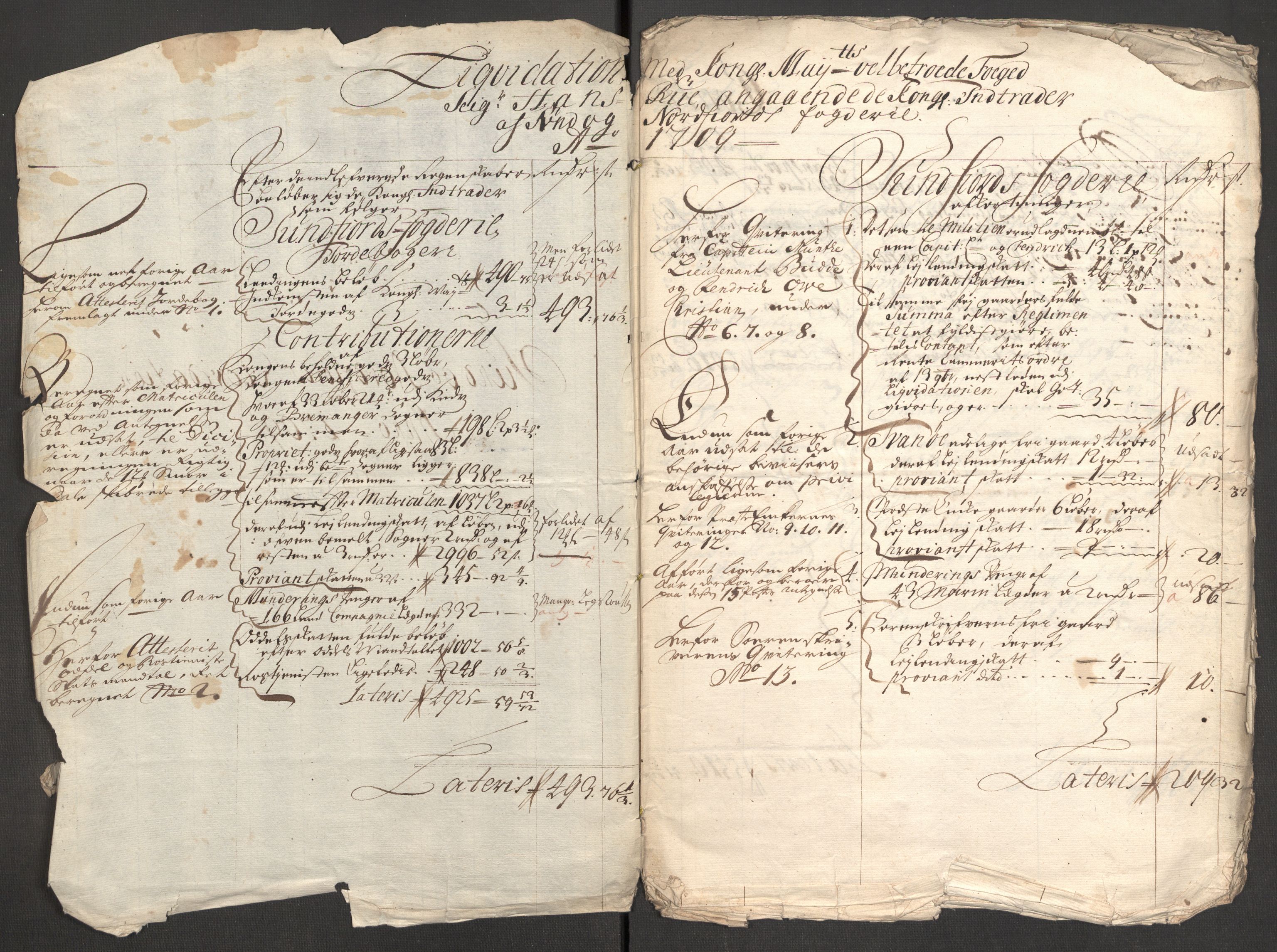 Rentekammeret inntil 1814, Reviderte regnskaper, Fogderegnskap, AV/RA-EA-4092/R53/L3432: Fogderegnskap Sunn- og Nordfjord, 1709, s. 12