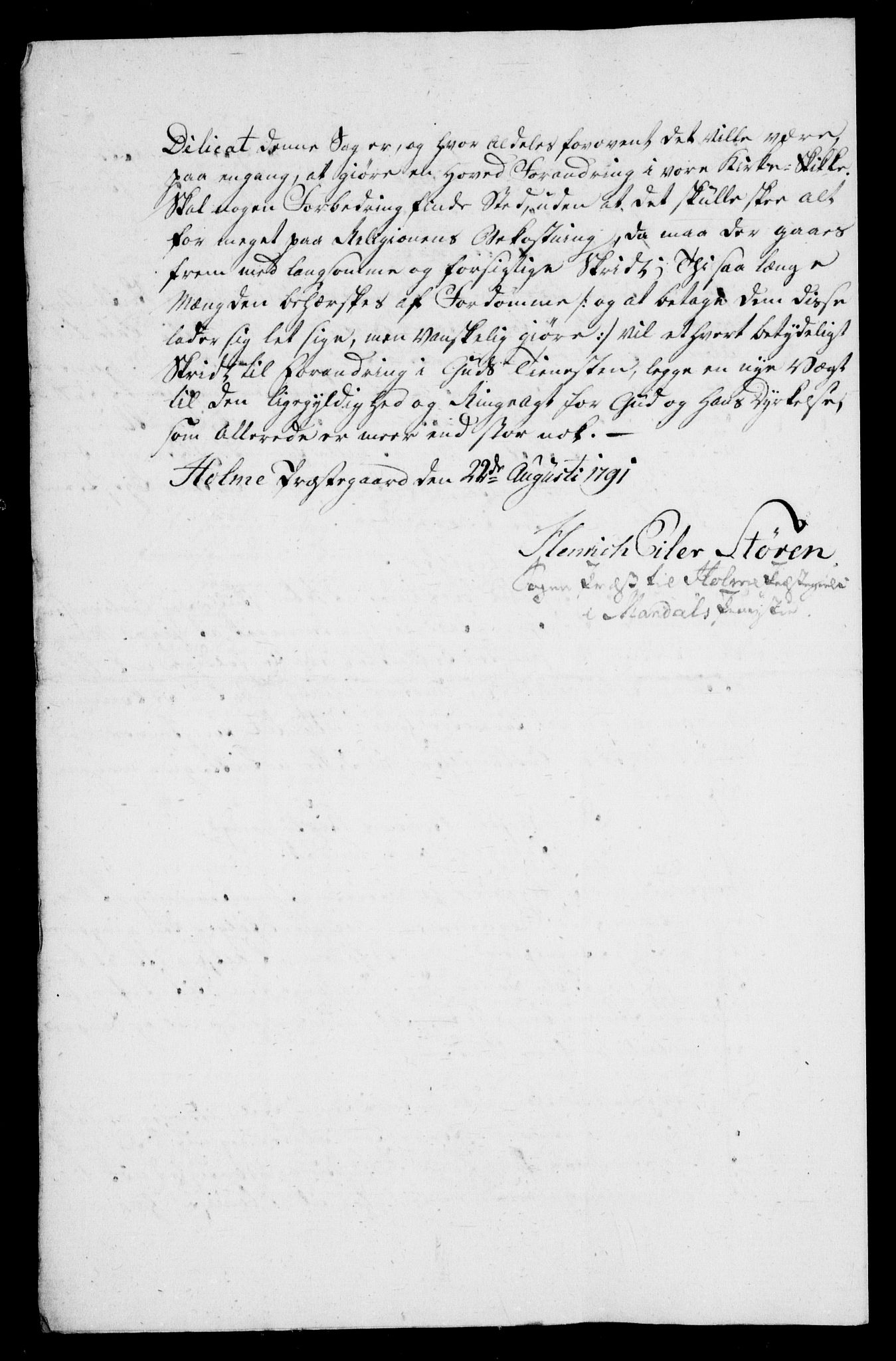 Danske Kanselli, Skapsaker, AV/RA-EA-4061/F/L0127: Skap 16, pakke 76 III-76 V, 1791, s. 243