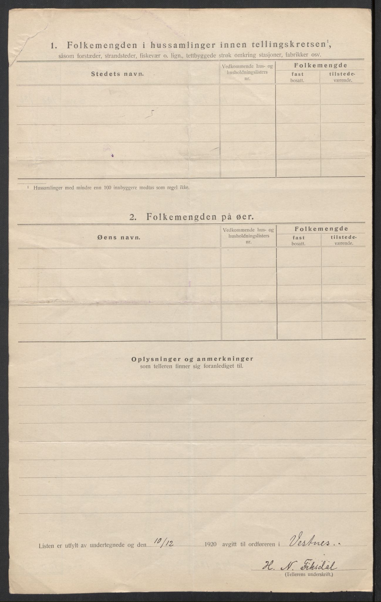 SAT, Folketelling 1920 for 1535 Vestnes herred, 1920, s. 30