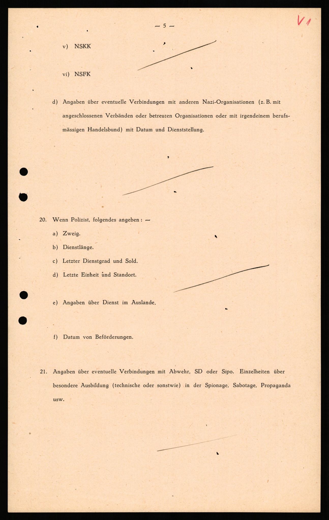 Forsvaret, Forsvarets overkommando II, AV/RA-RAFA-3915/D/Db/L0034: CI Questionaires. Tyske okkupasjonsstyrker i Norge. Tyskere., 1945-1946, s. 326