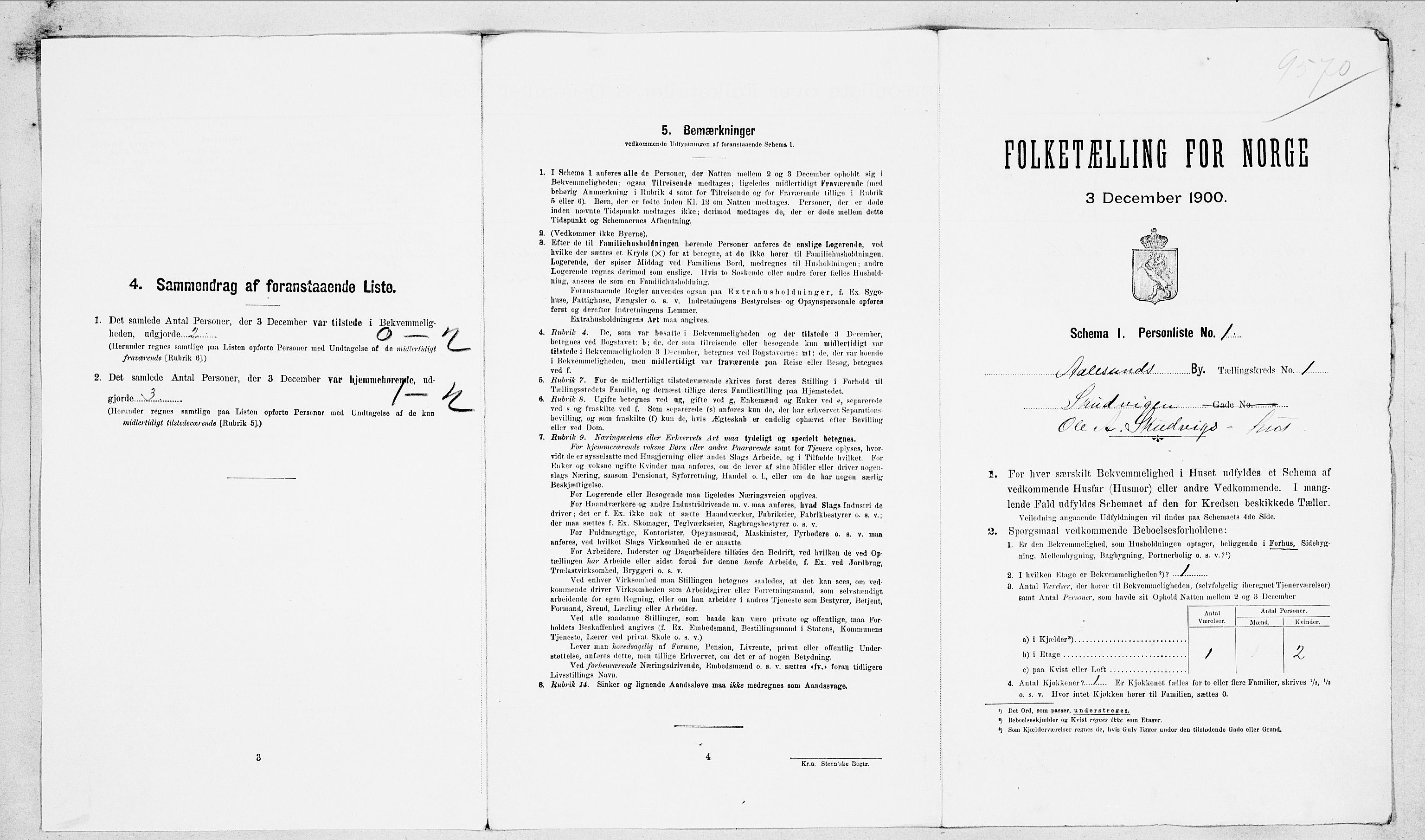 SAT, Folketelling 1900 for 1501 Ålesund kjøpstad, 1900, s. 5758