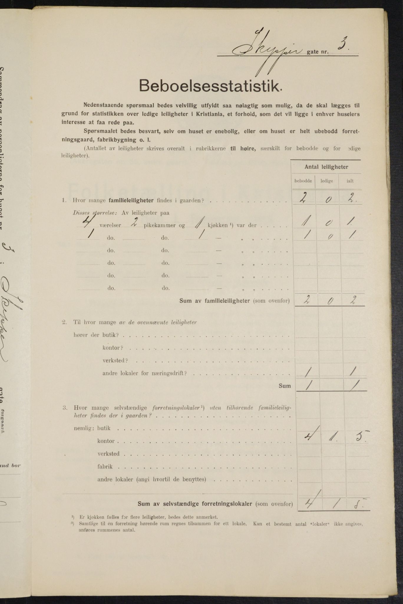 OBA, Kommunal folketelling 1.2.1914 for Kristiania, 1914, s. 95342