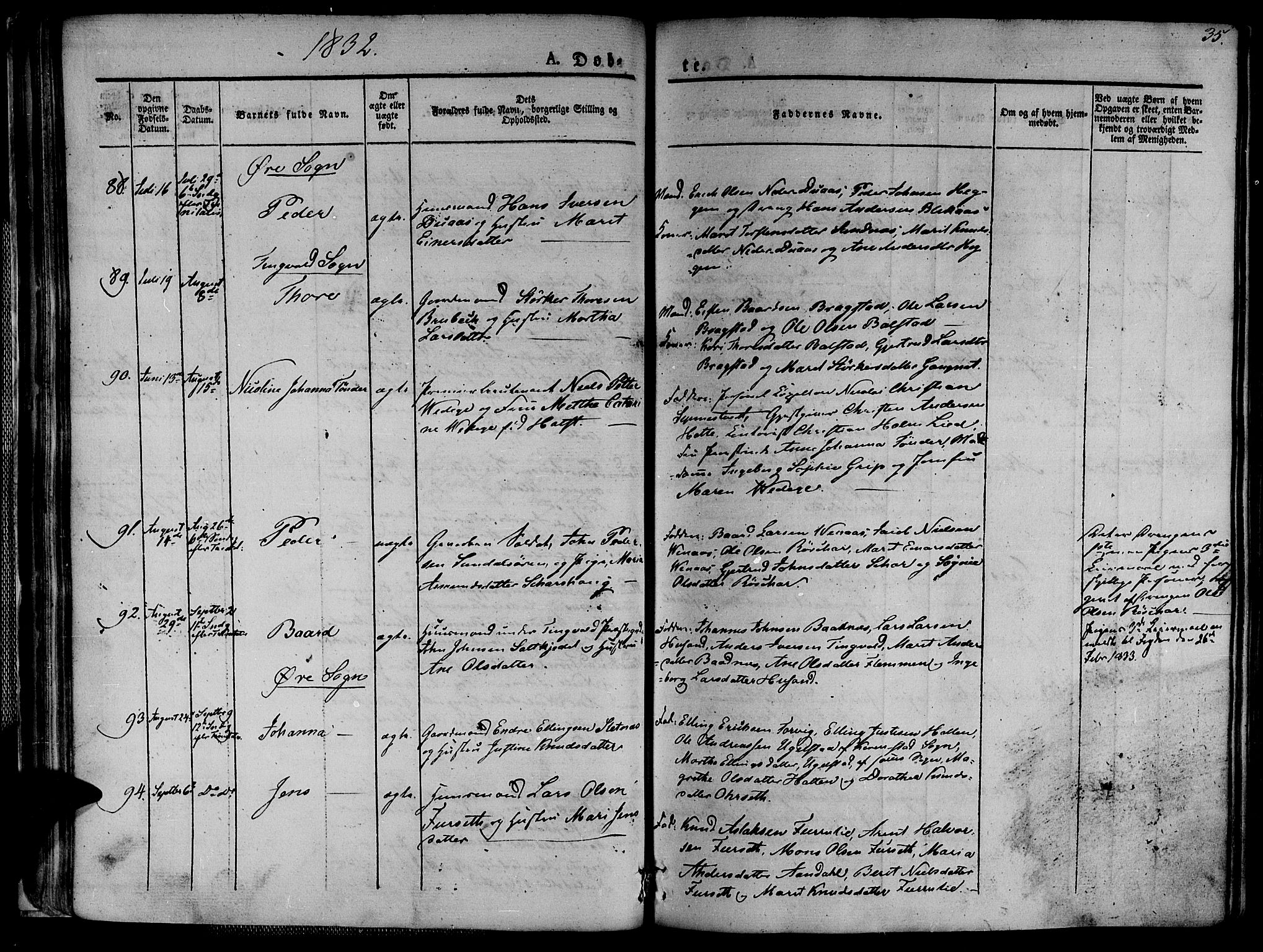 Ministerialprotokoller, klokkerbøker og fødselsregistre - Møre og Romsdal, AV/SAT-A-1454/586/L0983: Ministerialbok nr. 586A09, 1829-1843, s. 35