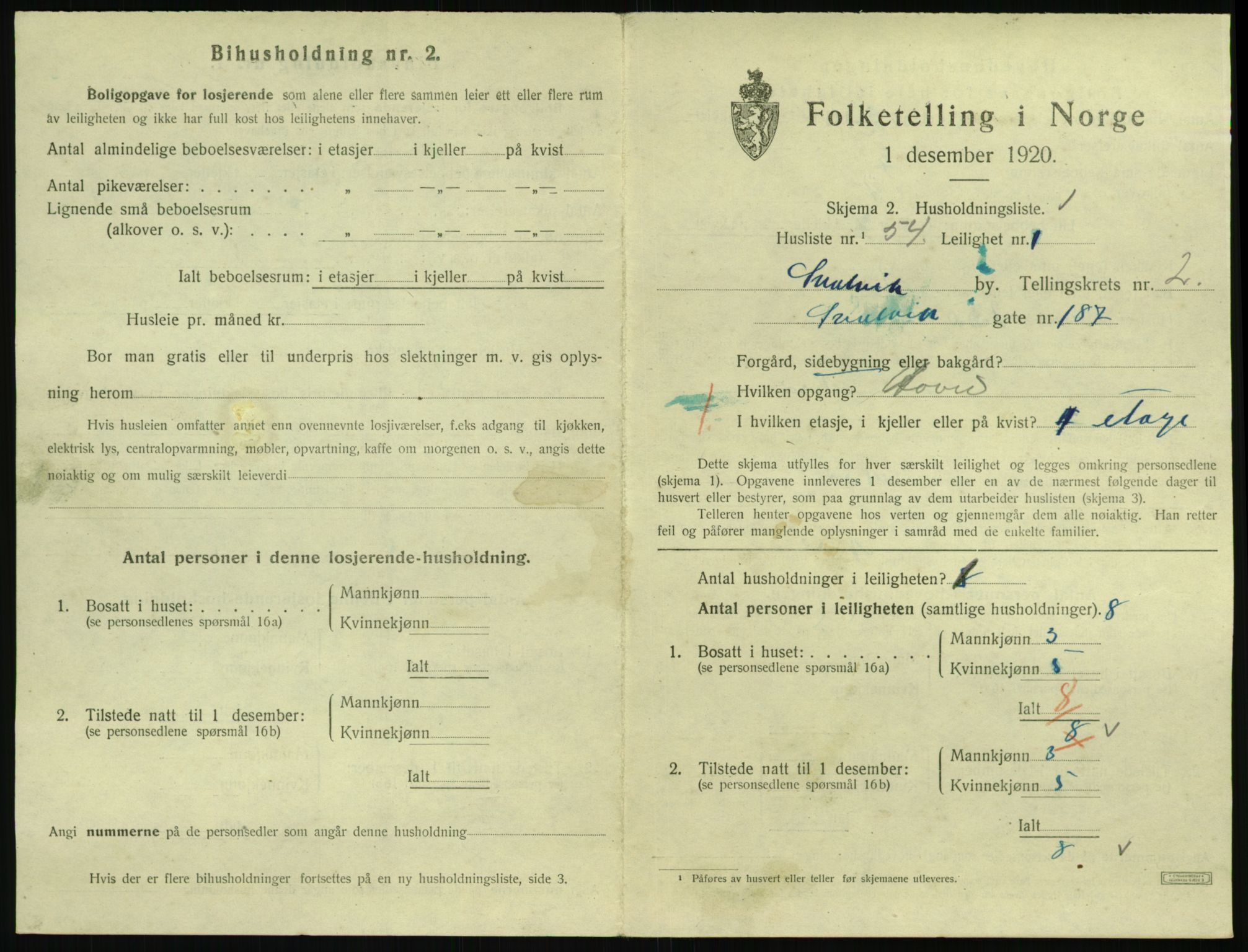 SAKO, Folketelling 1920 for 0701 Svelvik ladested, 1920, s. 1001