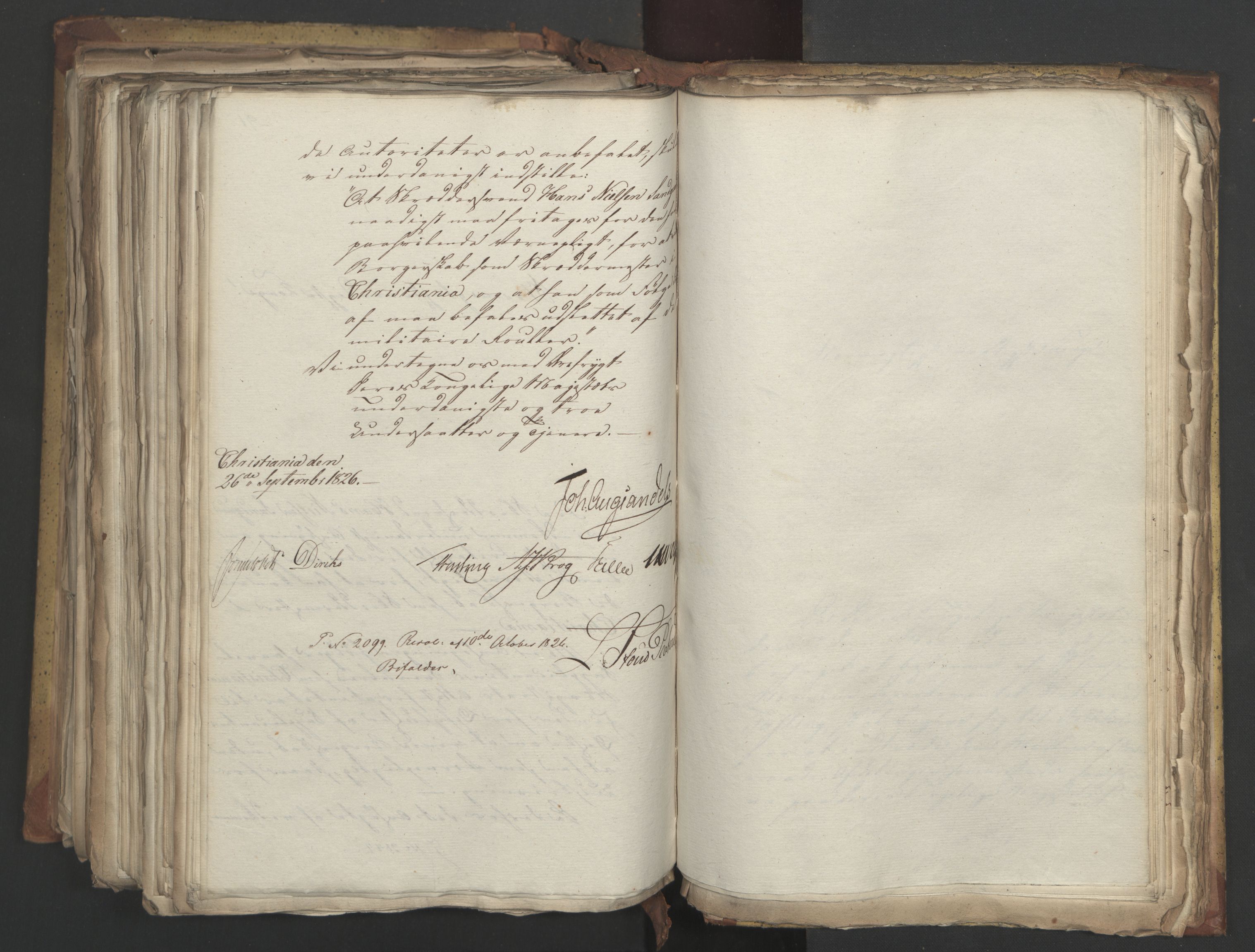 Statsrådsavdelingen i Stockholm, AV/RA-S-1003/D/Da/L0048: Regjeringsinnstillinger nr. 3600-3859, 1826, s. 495