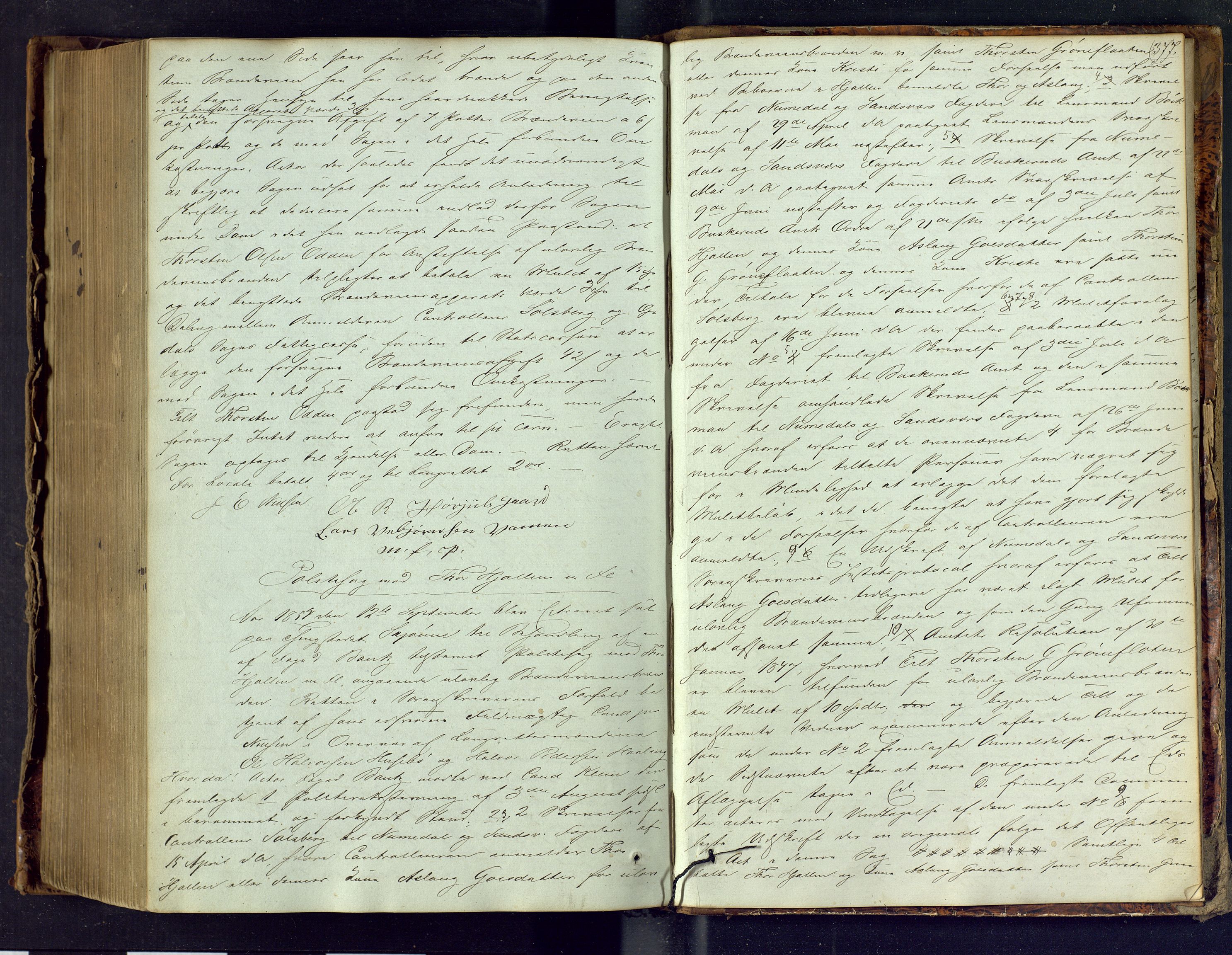 Numedal og Sandsvær sorenskriveri, AV/SAKO-A-128/F/Fc/Fca/L0001: Ekstrarettsprotokoll, 1850-1854, s. 377