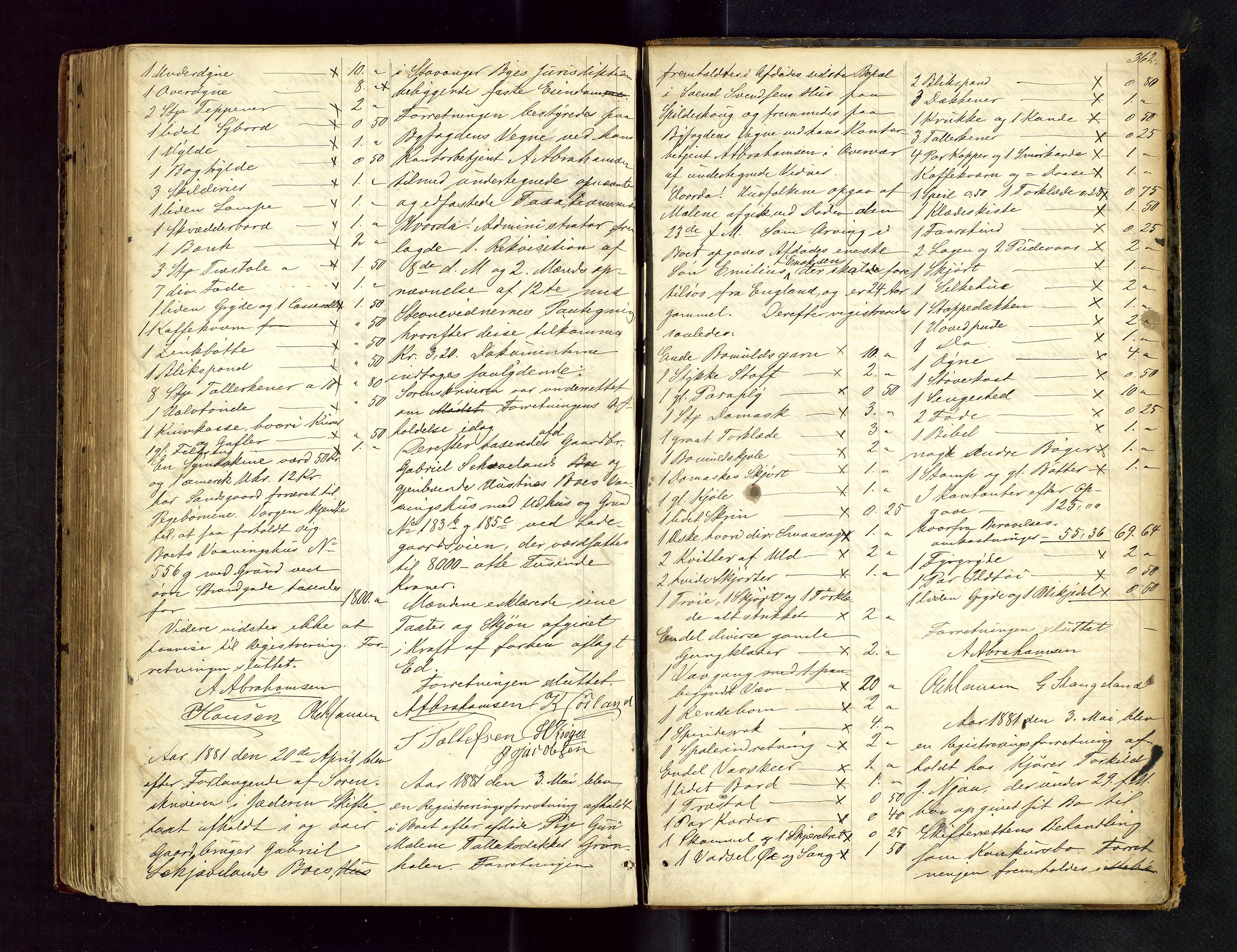 Stavanger byfogd, AV/SAST-A-101408/001/5/50/503BA/L0003: Registreringsprotokoll, 1864-1882, s. 362