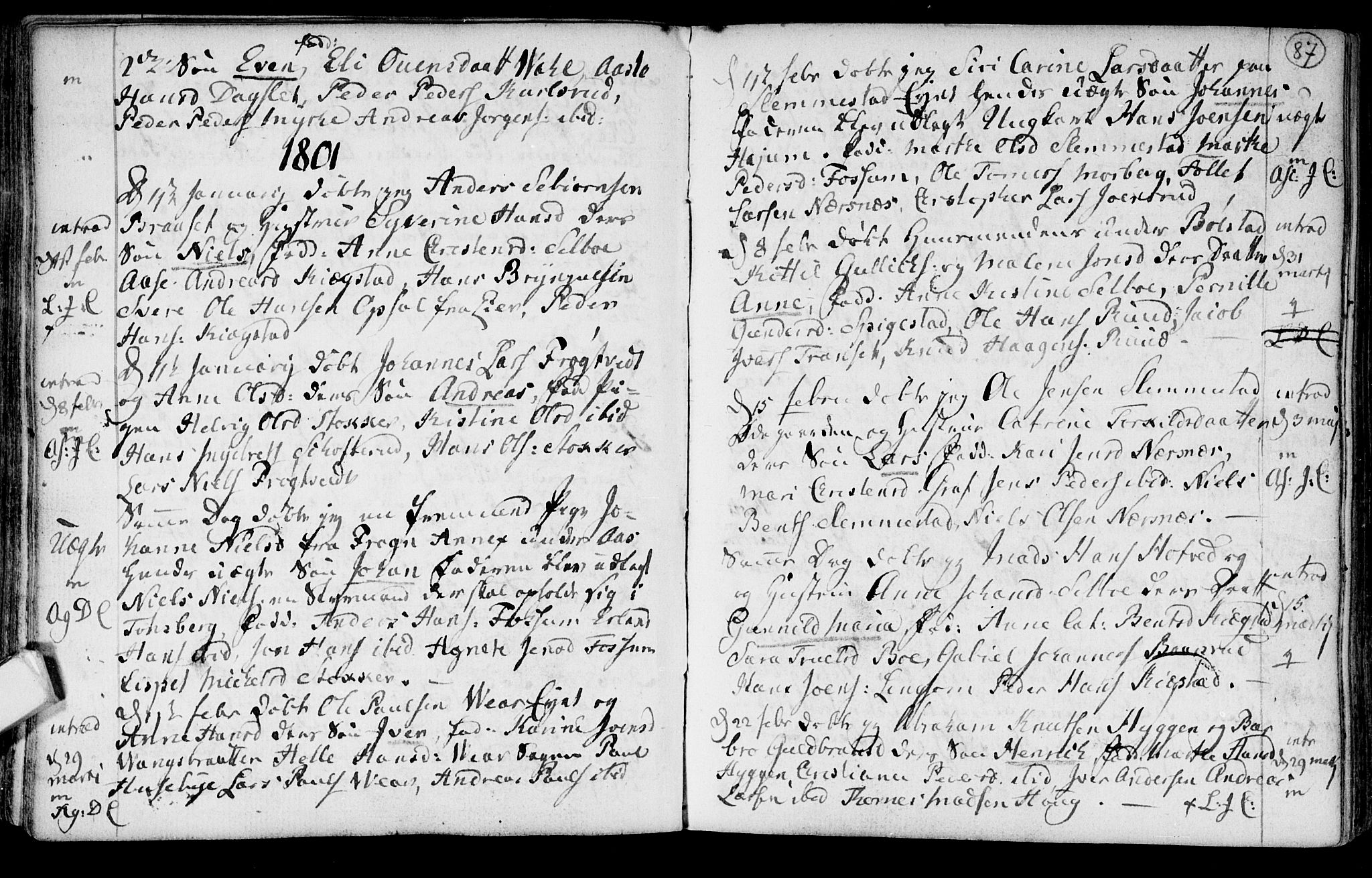 Røyken kirkebøker, SAKO/A-241/F/Fa/L0003: Ministerialbok nr. 3, 1782-1813, s. 87