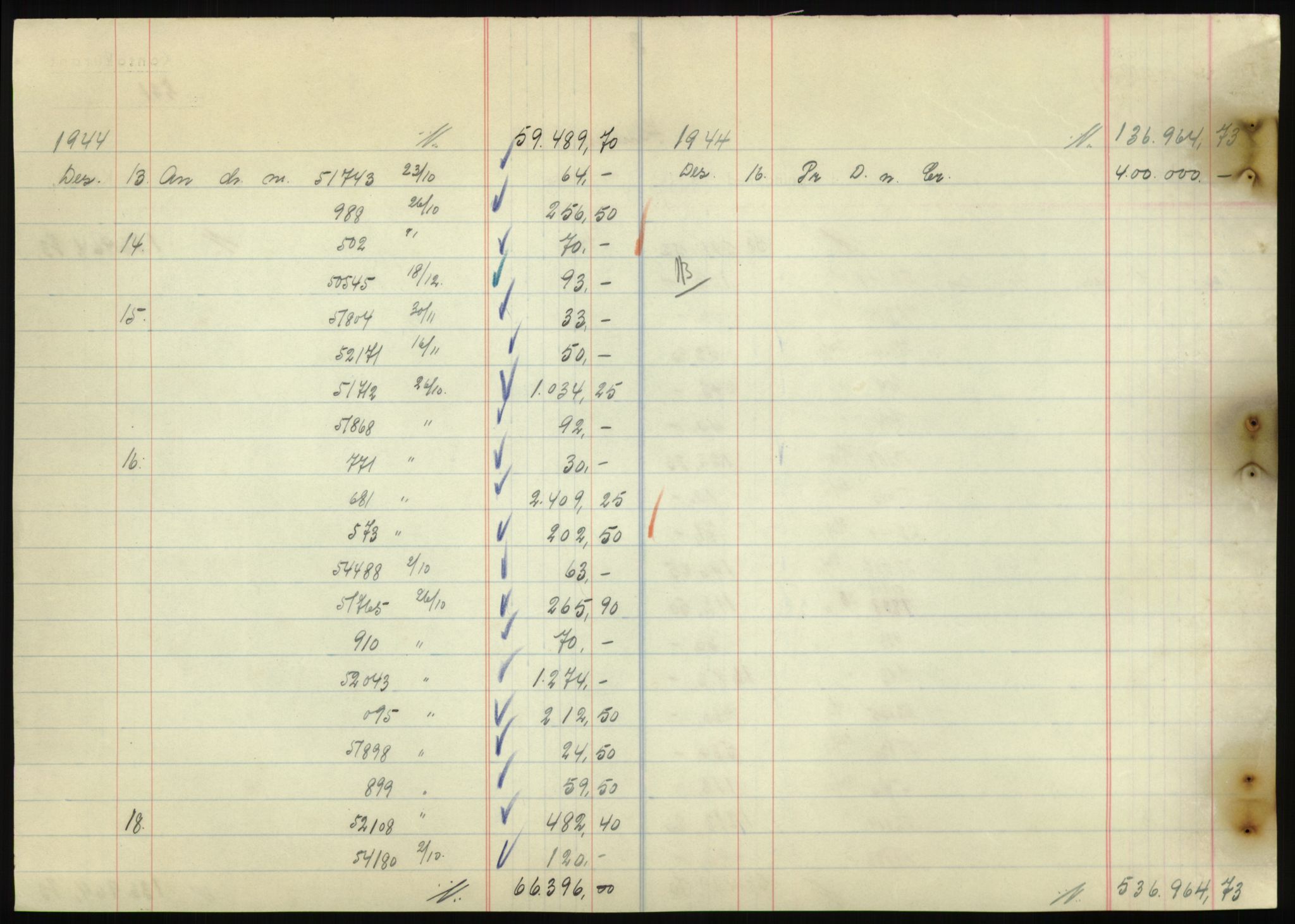 Forsvarsdepartementet, 10. kontor / Oppgjørskontoret, AV/RA-RAFA-1225/D/Db/L0180: Lista oppgjørskontor, 1942-1952, s. 1854