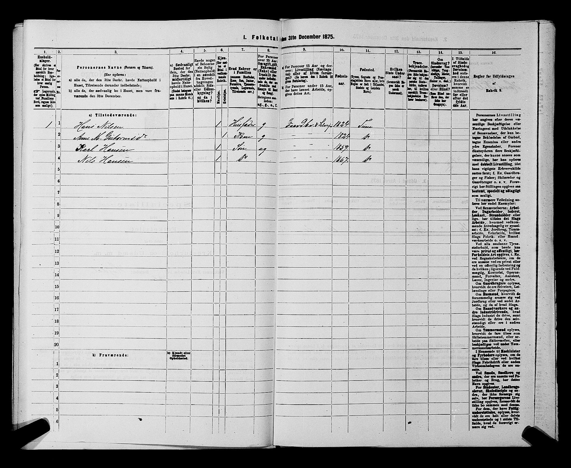 RA, Folketelling 1875 for 0130P Tune prestegjeld, 1875, s. 1851