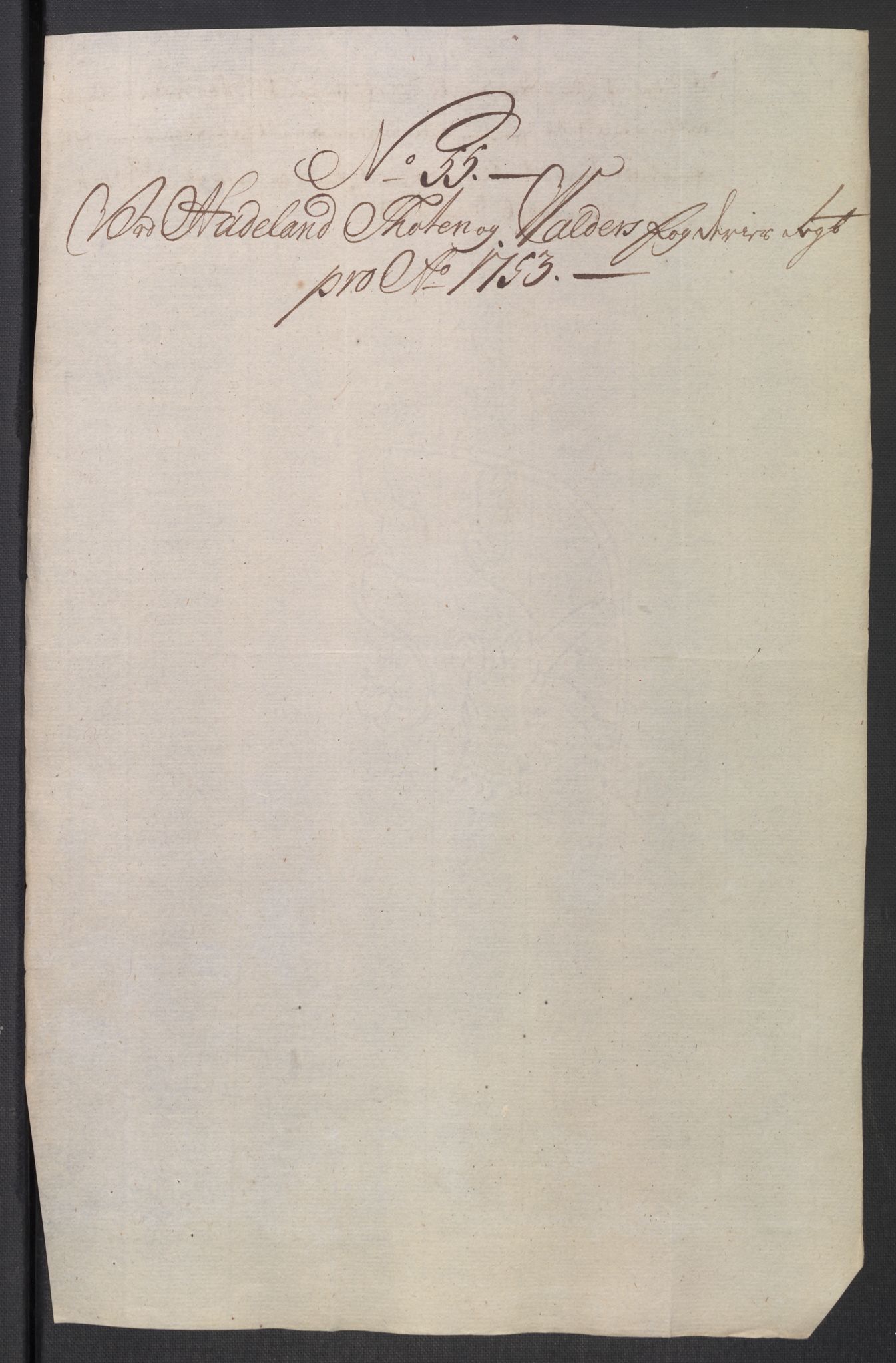 Rentekammeret inntil 1814, Reviderte regnskaper, Fogderegnskap, AV/RA-EA-4092/R18/L1349: Fogderegnskap Hadeland, Toten og Valdres, 1752-1753, s. 558
