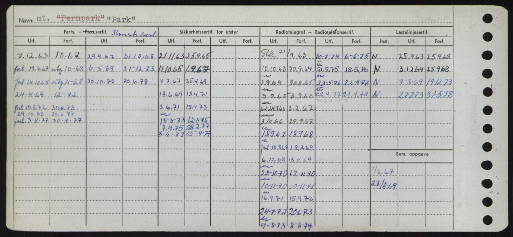 Sjøfartsdirektoratet med forløpere, Skipsmålingen, RA/S-1627/H/Hd/L0029: Fartøy, P, s. 72