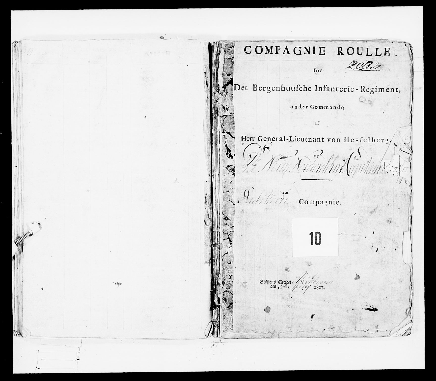 Generalitets- og kommissariatskollegiet, Det kongelige norske kommissariatskollegium, RA/EA-5420/E/Eh/L0097: Bergenhusiske nasjonale infanteriregiment, 1803-1807, s. 421