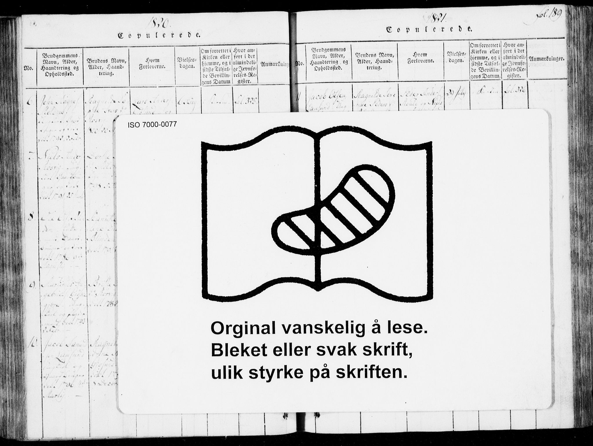 Ministerialprotokoller, klokkerbøker og fødselsregistre - Møre og Romsdal, AV/SAT-A-1454/537/L0517: Ministerialbok nr. 537A01, 1818-1862, s. 189