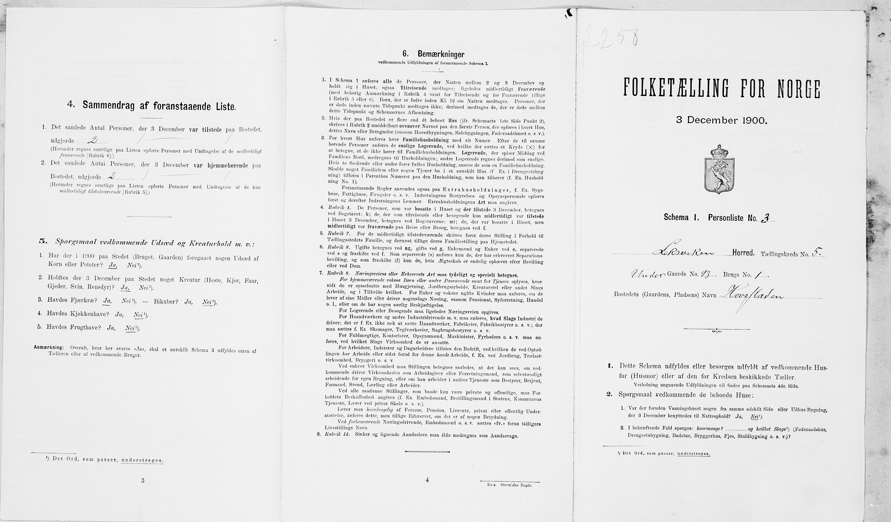 SAT, Folketelling 1900 for 1718 Leksvik herred, 1900, s. 757