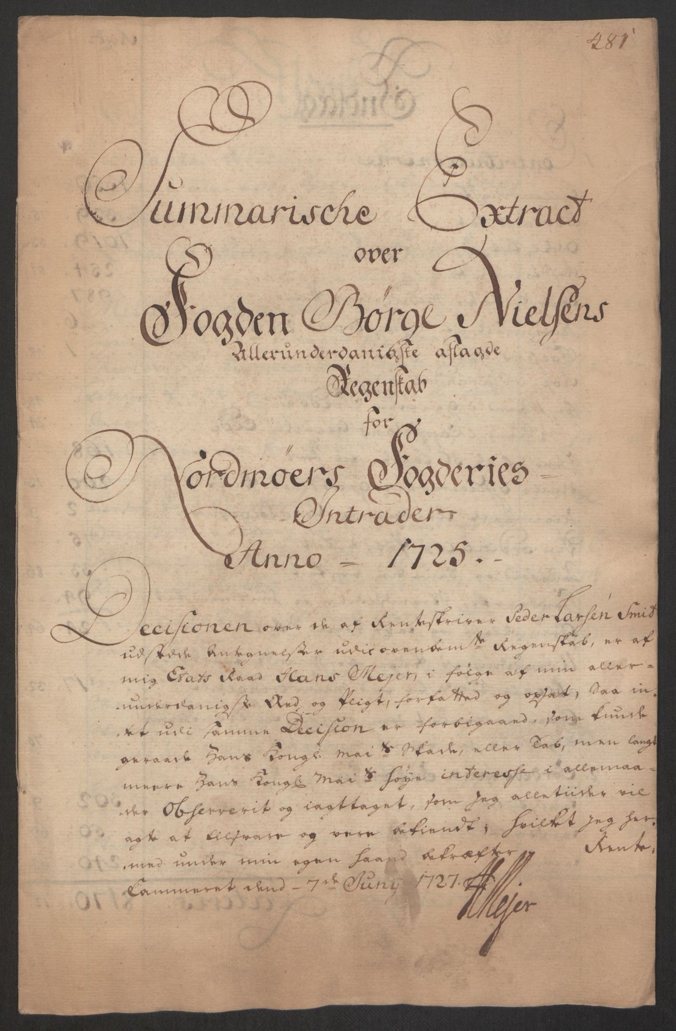 Rentekammeret inntil 1814, Reviderte regnskaper, Fogderegnskap, RA/EA-4092/R56/L3758: Fogderegnskap Nordmøre, 1725, s. 15
