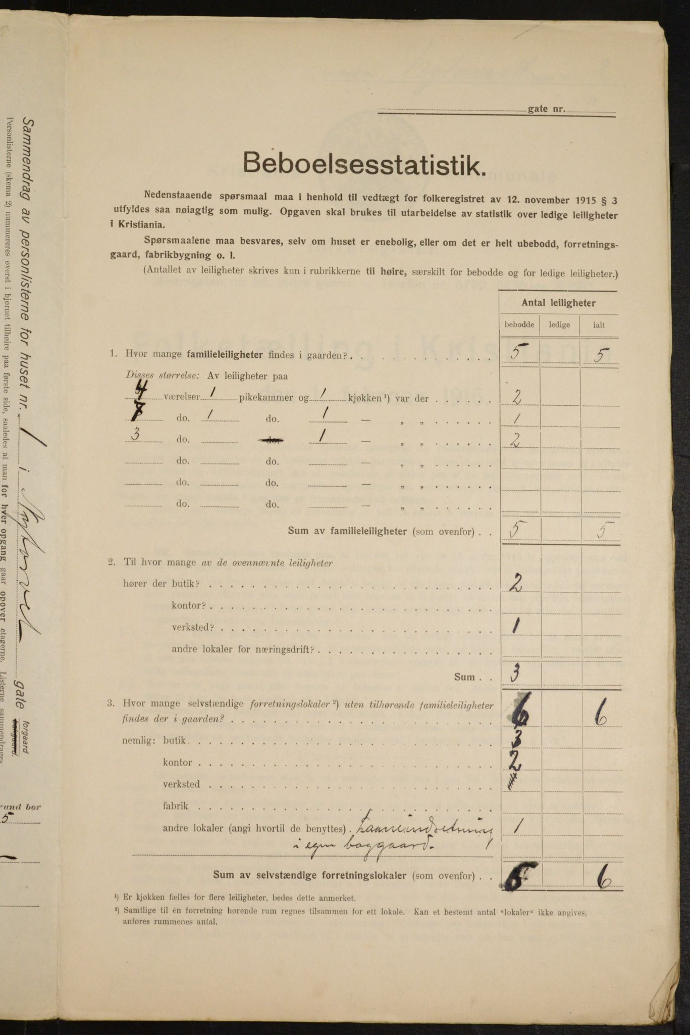 OBA, Kommunal folketelling 1.2.1916 for Kristiania, 1916, s. 75794