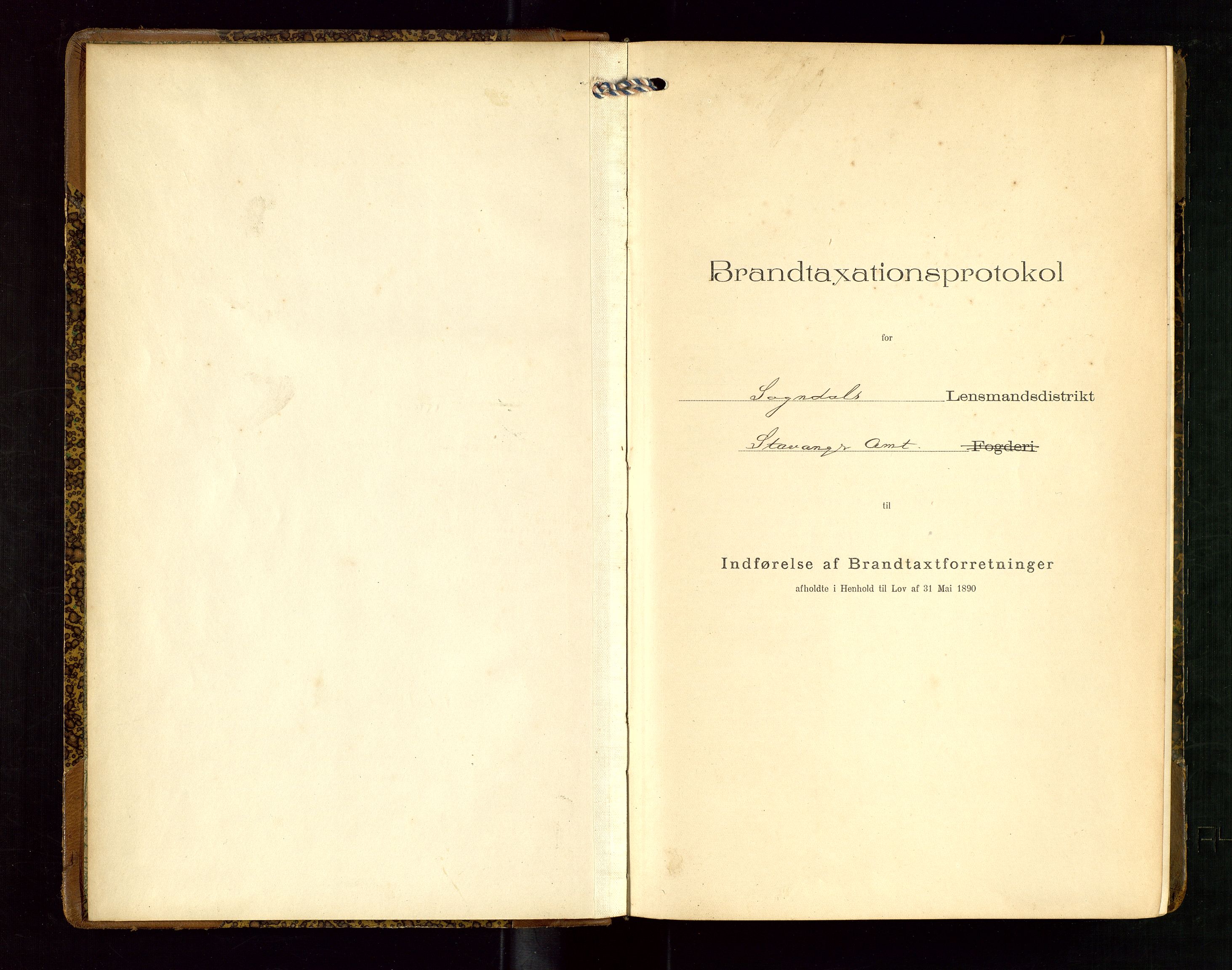 Sokndal lensmannskontor, AV/SAST-A-100417/Gob/L0003: "Brandtakst-Protokol", 1914-1917