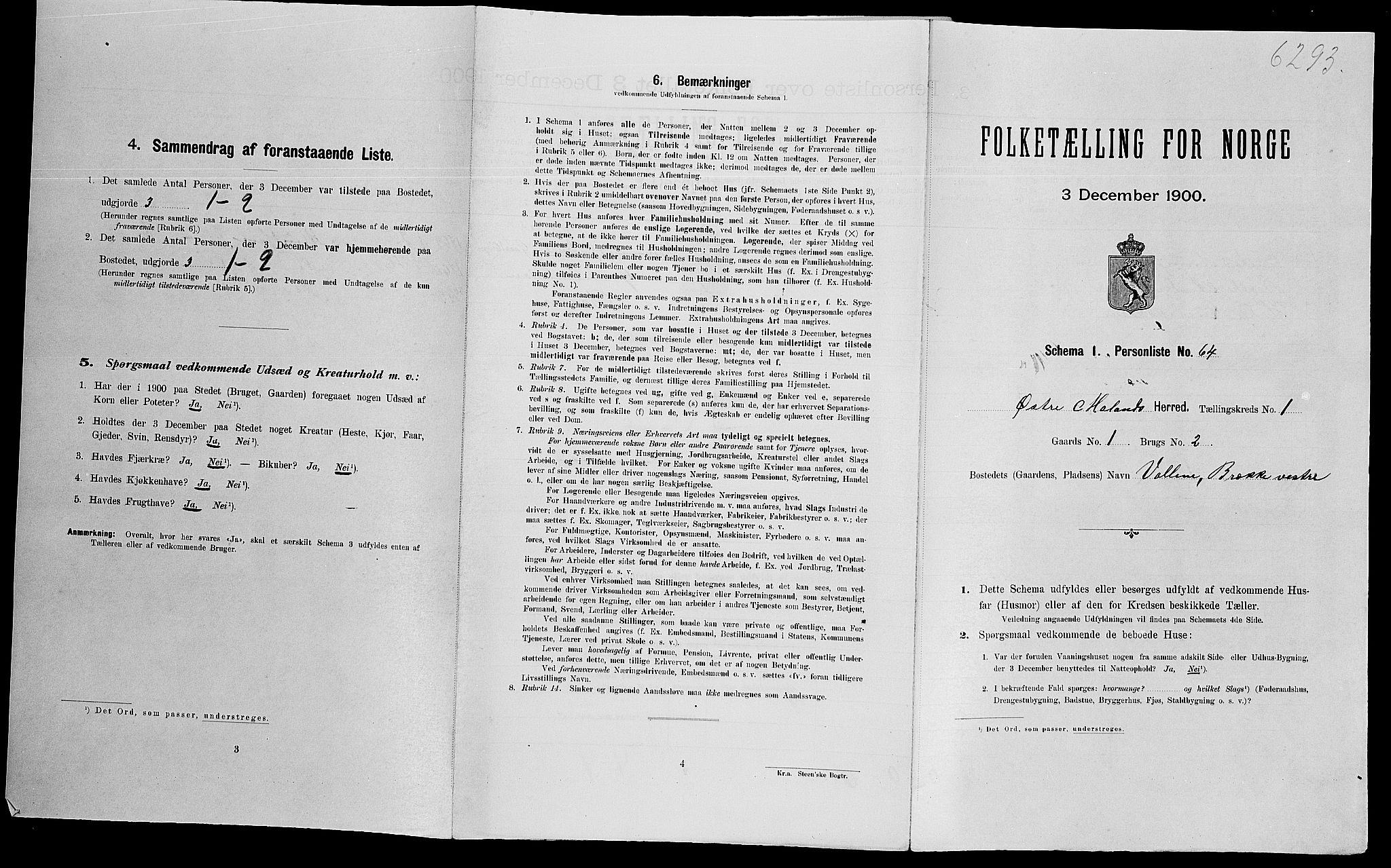 SAK, Folketelling 1900 for 0918 Austre Moland herred, 1900, s. 202