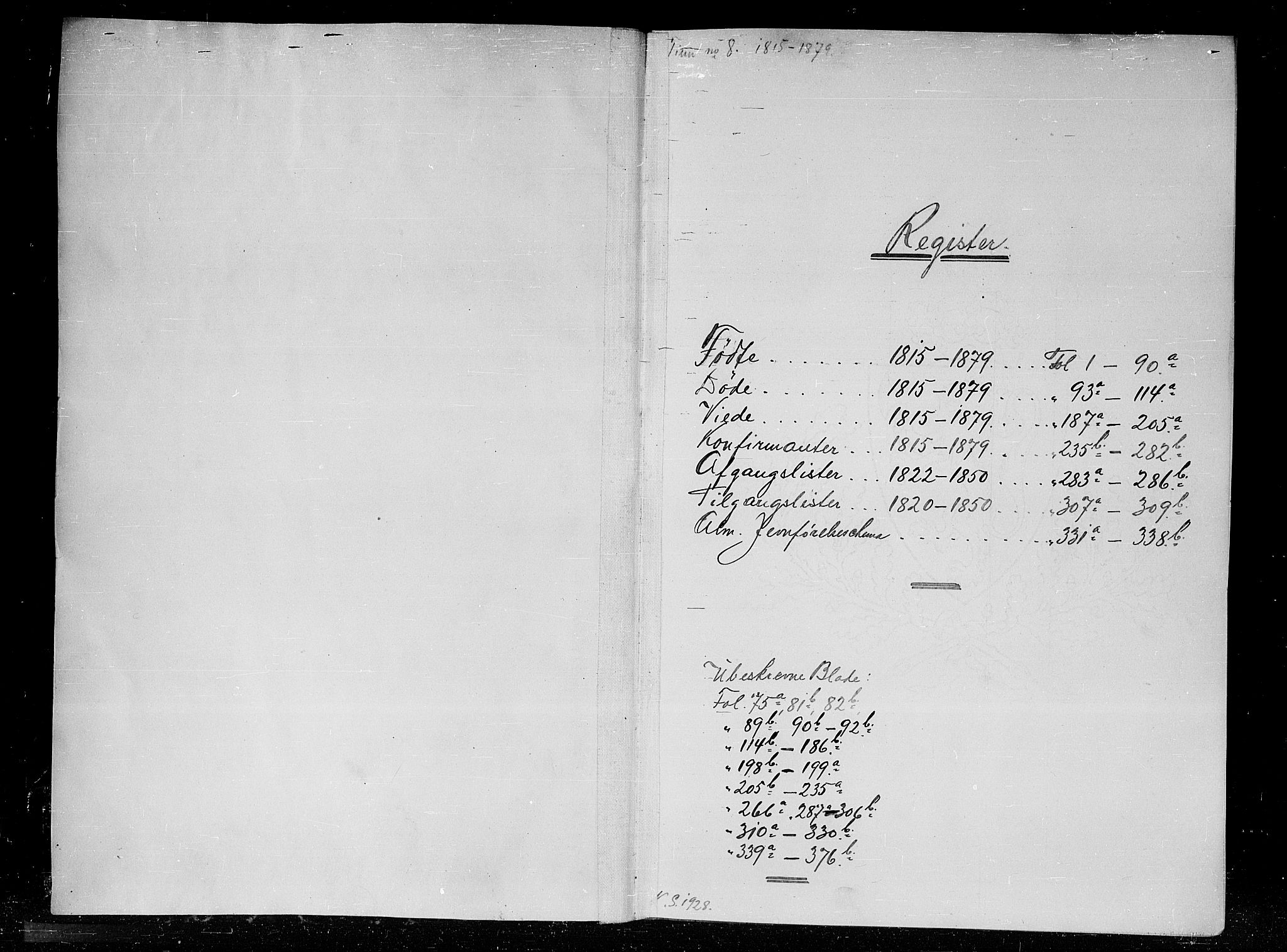 Tinn kirkebøker, AV/SAKO-A-308/G/Gc/L0001: Klokkerbok nr. III 1, 1815-1879