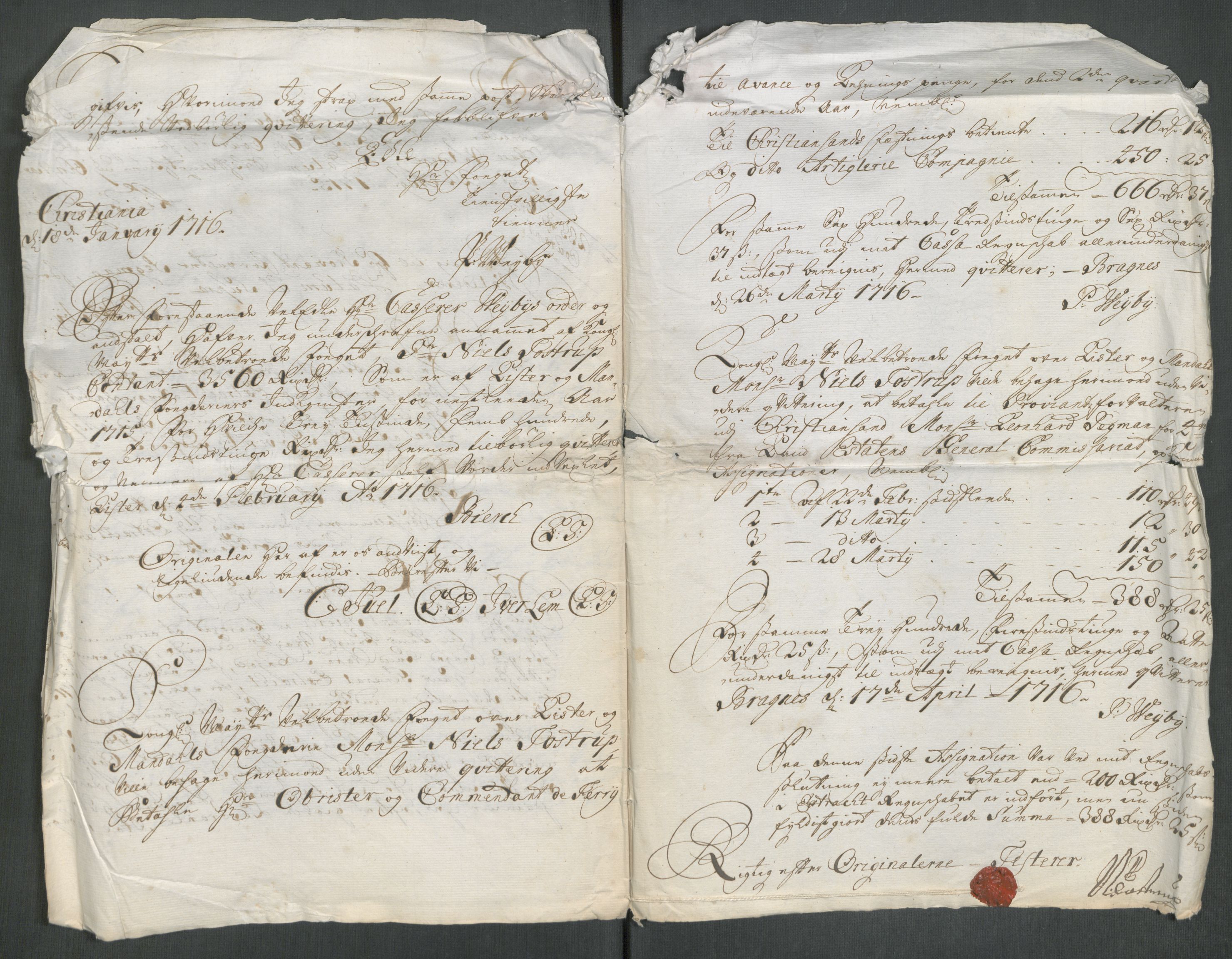 Rentekammeret inntil 1814, Reviderte regnskaper, Fogderegnskap, AV/RA-EA-4092/R43/L2559: Fogderegnskap Lista og Mandal, 1715, s. 291