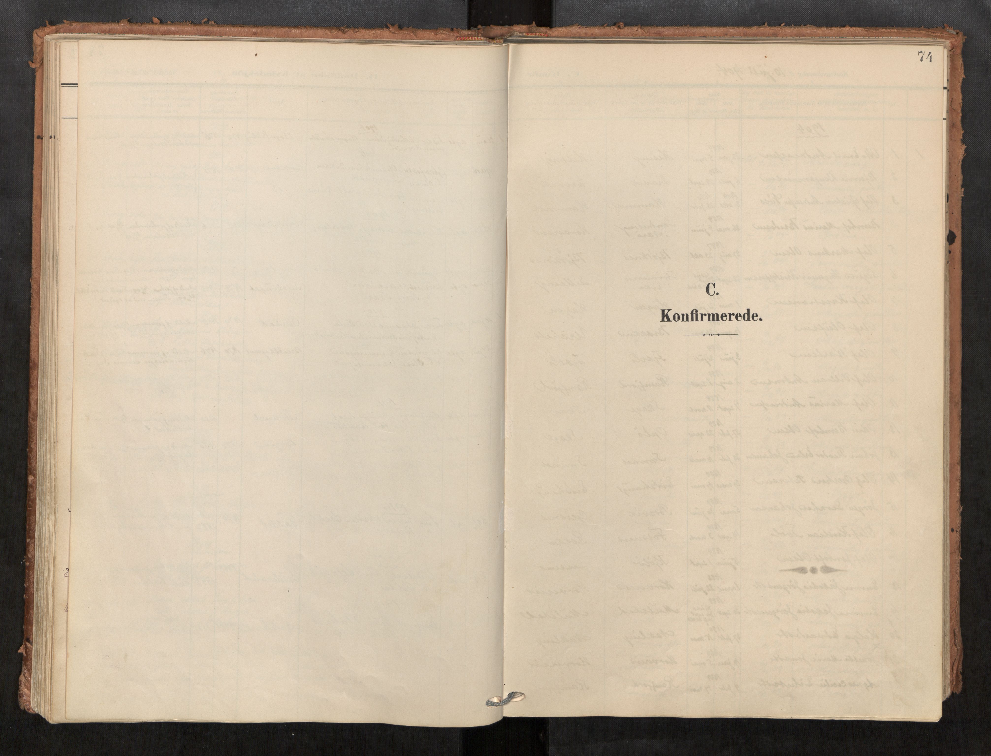 Kolvereid sokneprestkontor, SAT/A-1171/H/Ha/Haa/L0001: Ministerialbok nr. 1, 1903-1922, s. 74