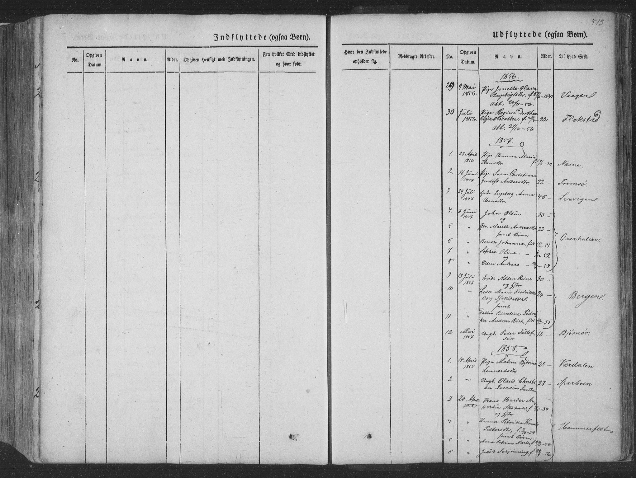 Ministerialprotokoller, klokkerbøker og fødselsregistre - Nordland, SAT/A-1459/881/L1165: Klokkerbok nr. 881C02, 1854-1876, s. 513