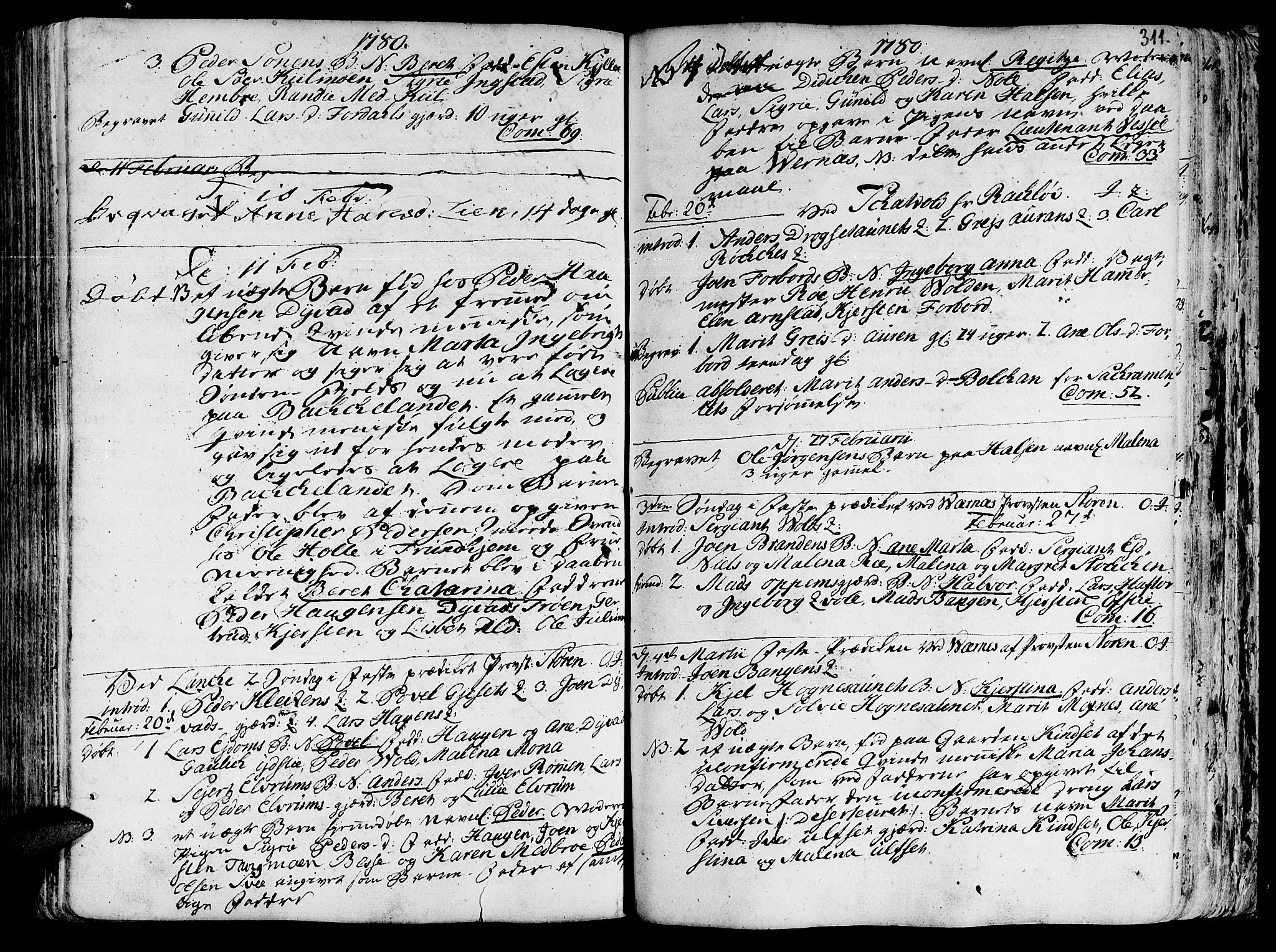 Ministerialprotokoller, klokkerbøker og fødselsregistre - Nord-Trøndelag, AV/SAT-A-1458/709/L0057: Ministerialbok nr. 709A05, 1755-1780, s. 311