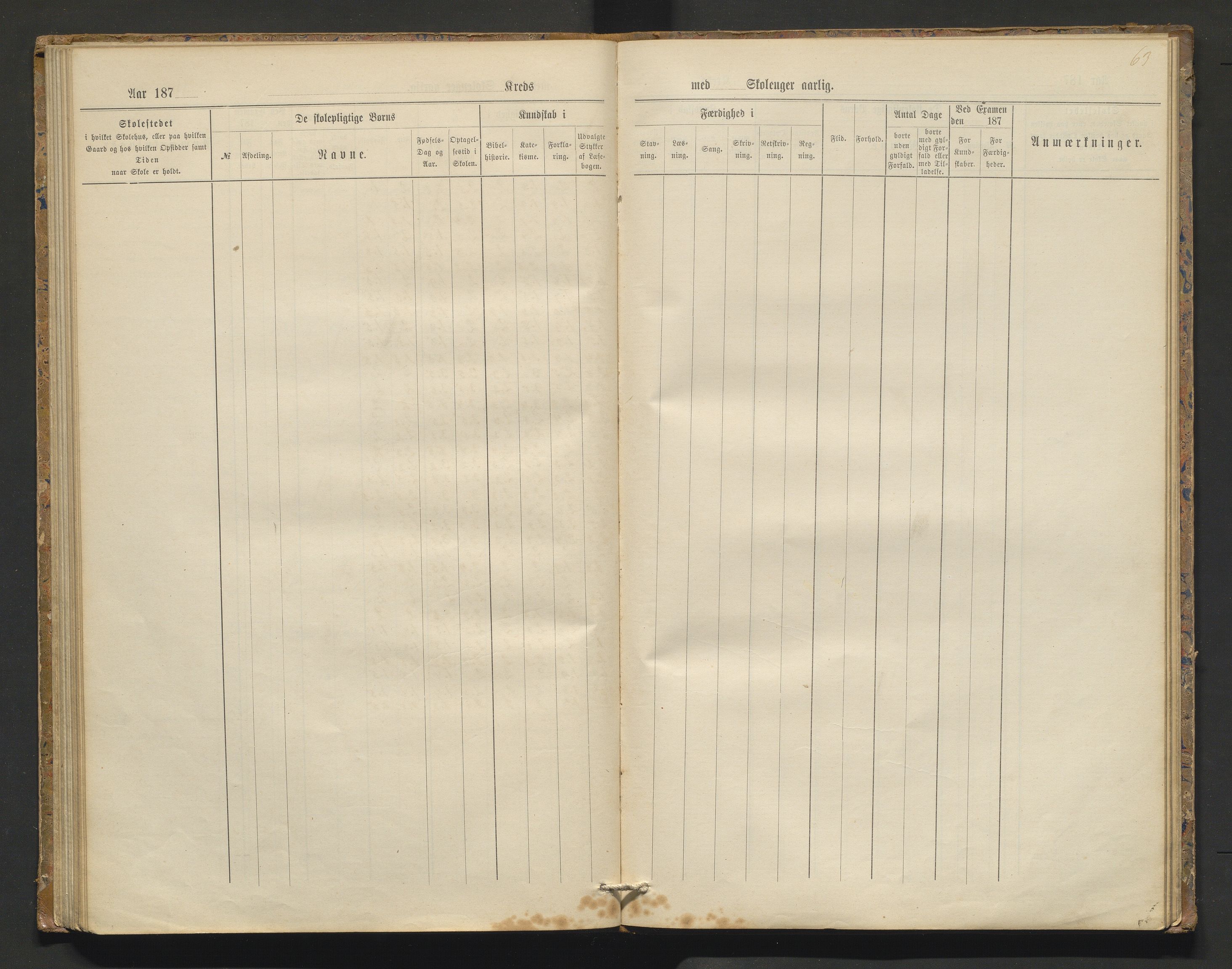 Kvam herad. Barneskulane, IKAH/1238-231/F/Fa/L0006: Skuleprotokoll for Nedredalen og Aksnes krinsar, 1878-1891, s. 62