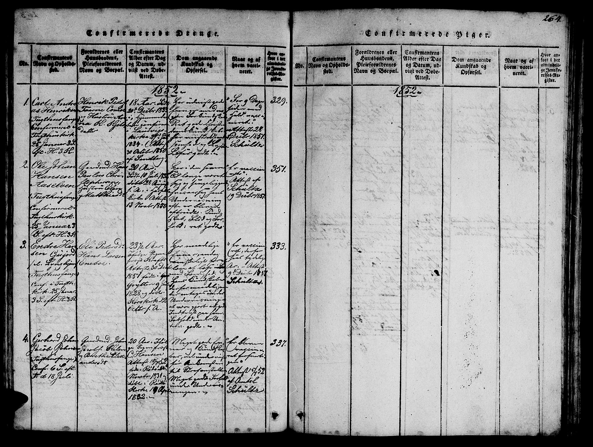 Ministerialprotokoller, klokkerbøker og fødselsregistre - Sør-Trøndelag, AV/SAT-A-1456/623/L0478: Klokkerbok nr. 623C01, 1815-1873, s. 264