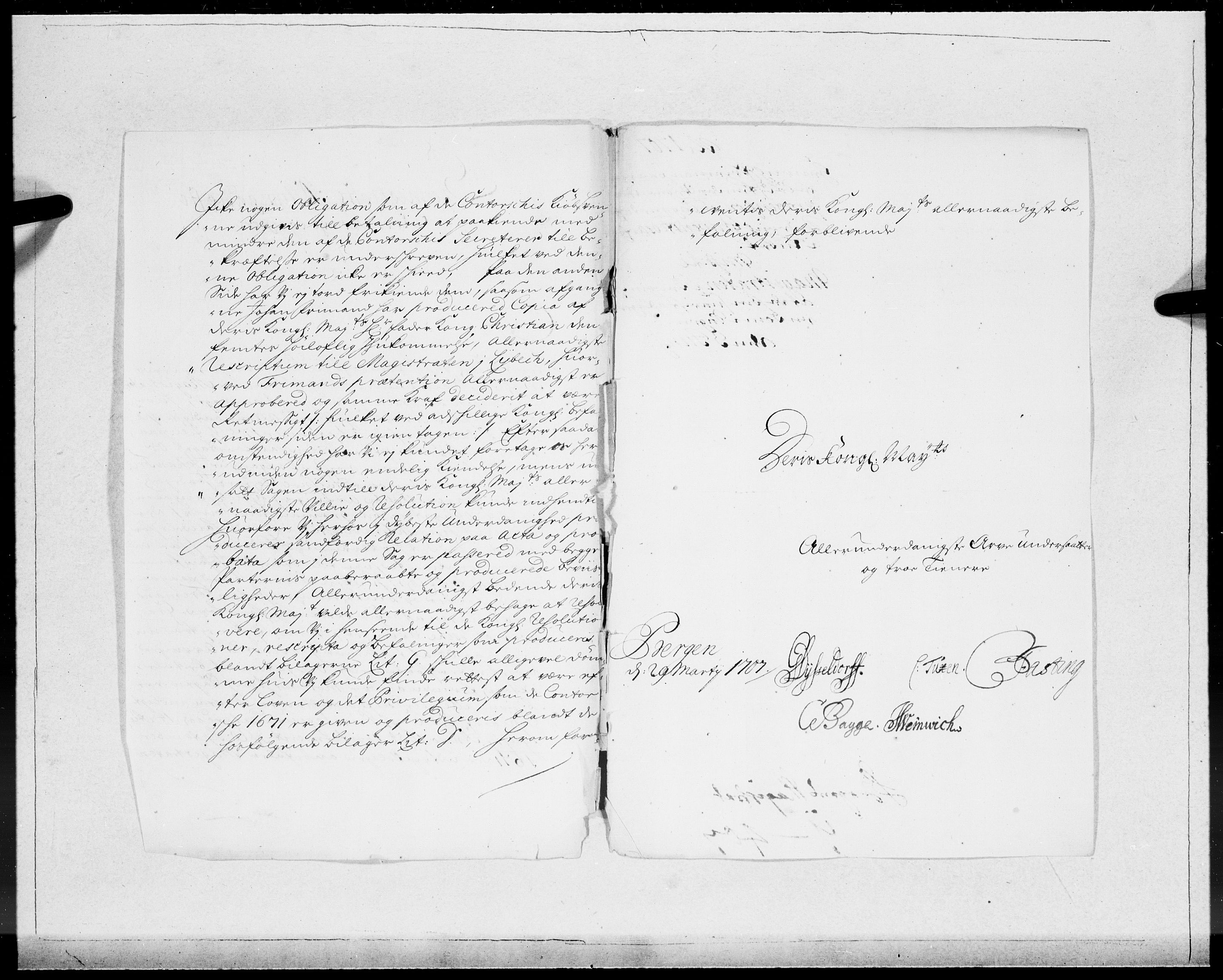 Danske Kanselli 1572-1799, AV/RA-EA-3023/F/Fc/Fcc/Fcca/L0063: Norske innlegg 1572-1799, 1707, s. 3