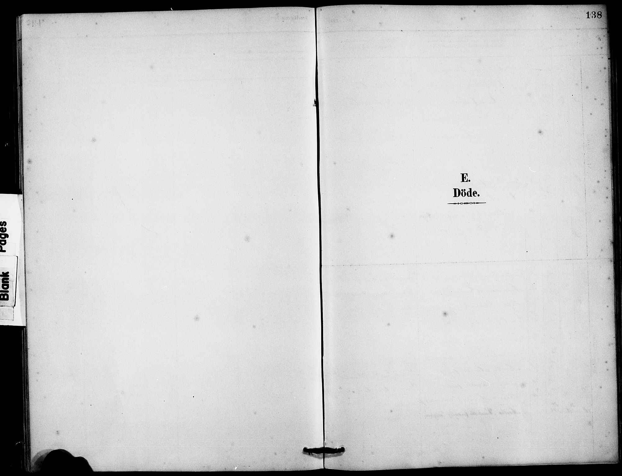 Haus sokneprestembete, SAB/A-75601/H/Hab: Klokkerbok nr. B 3, 1885-1899, s. 138