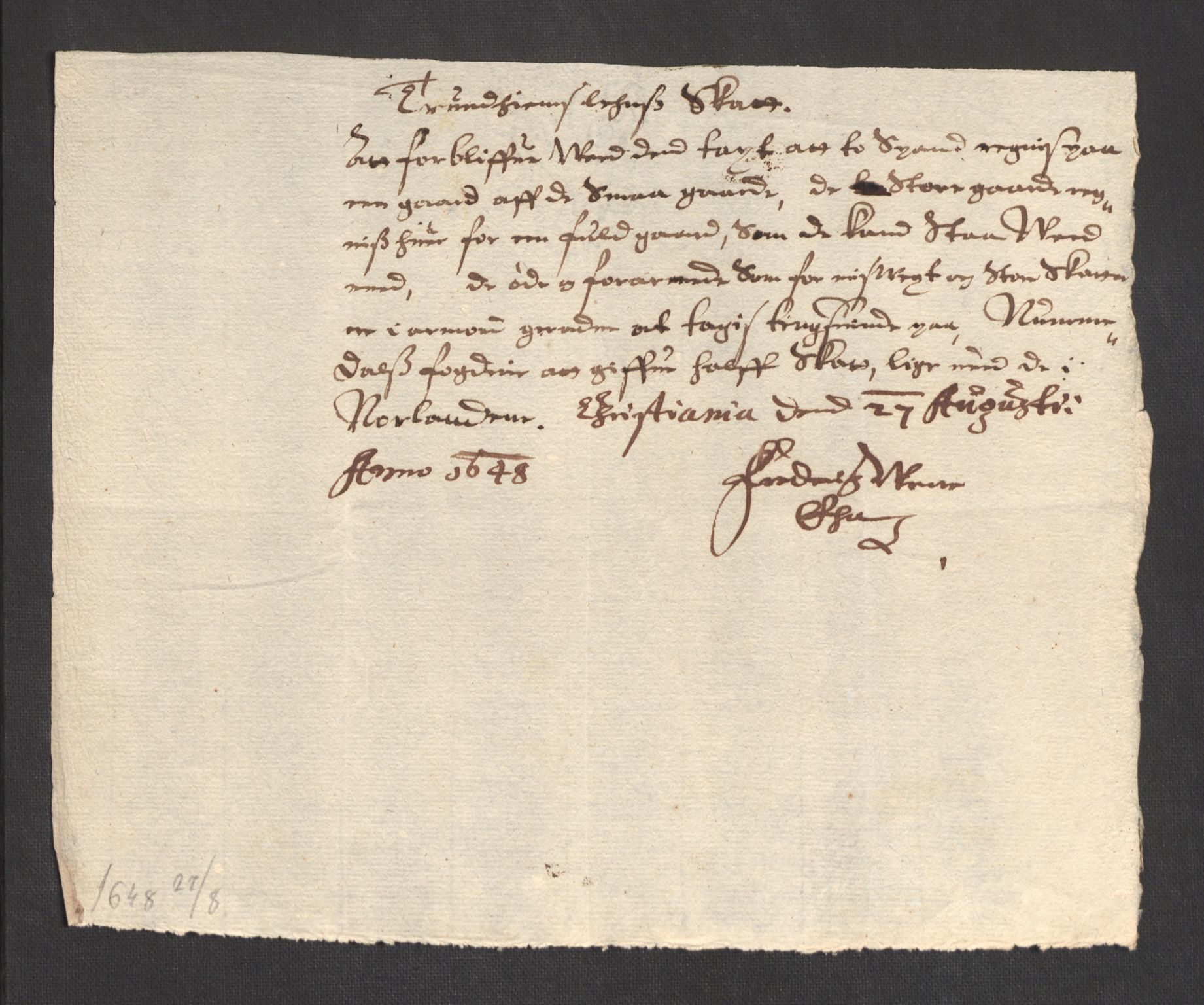 Danske Kanselli 1572-1799, AV/RA-EA-3023/F/Fc/Fcc/Fcca/L0012: Norske innlegg 1572-1799, 1648-1649, s. 199