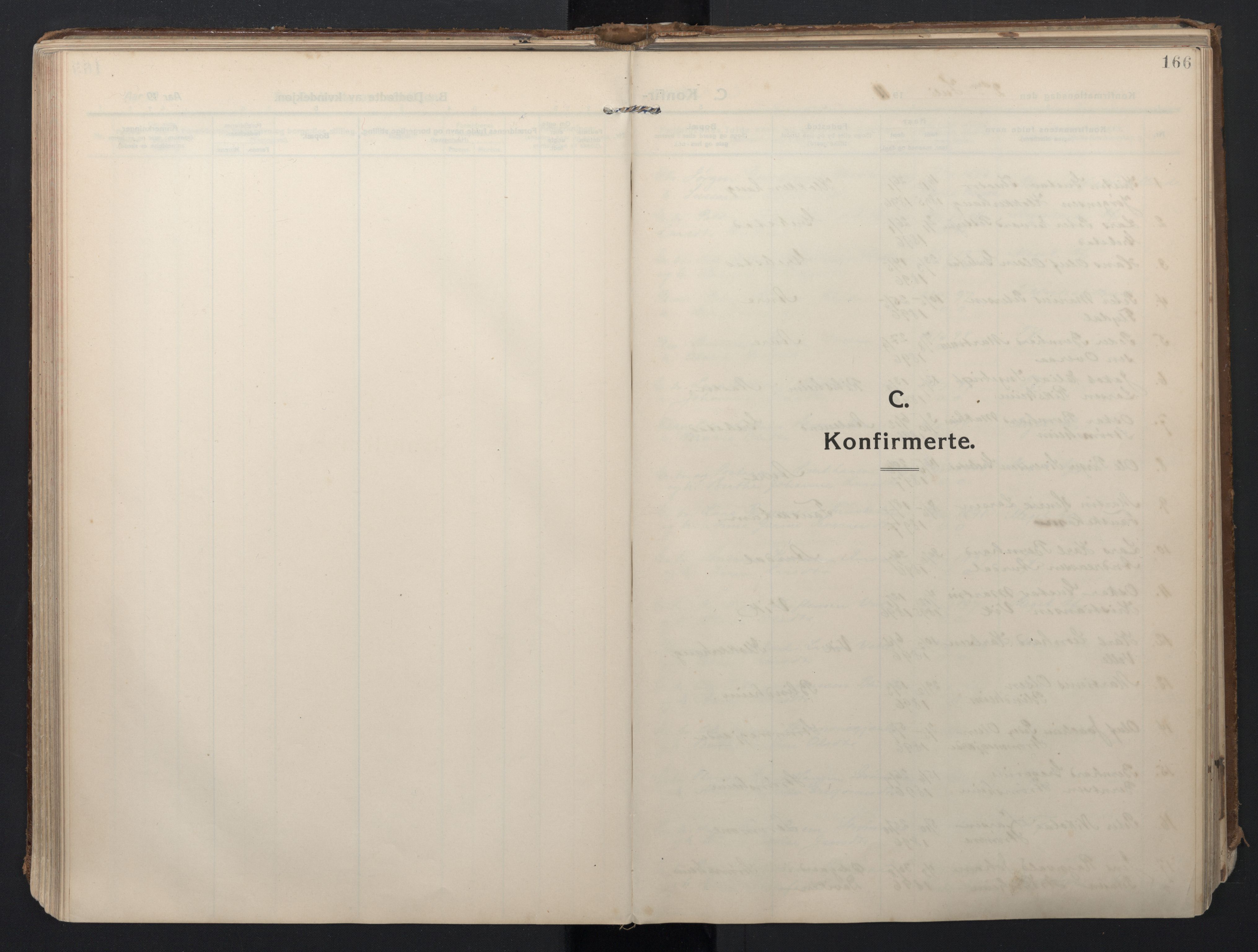 Ministerialprotokoller, klokkerbøker og fødselsregistre - Møre og Romsdal, SAT/A-1454/523/L0337: Ministerialbok nr. 523A04, 1911-1929, s. 166