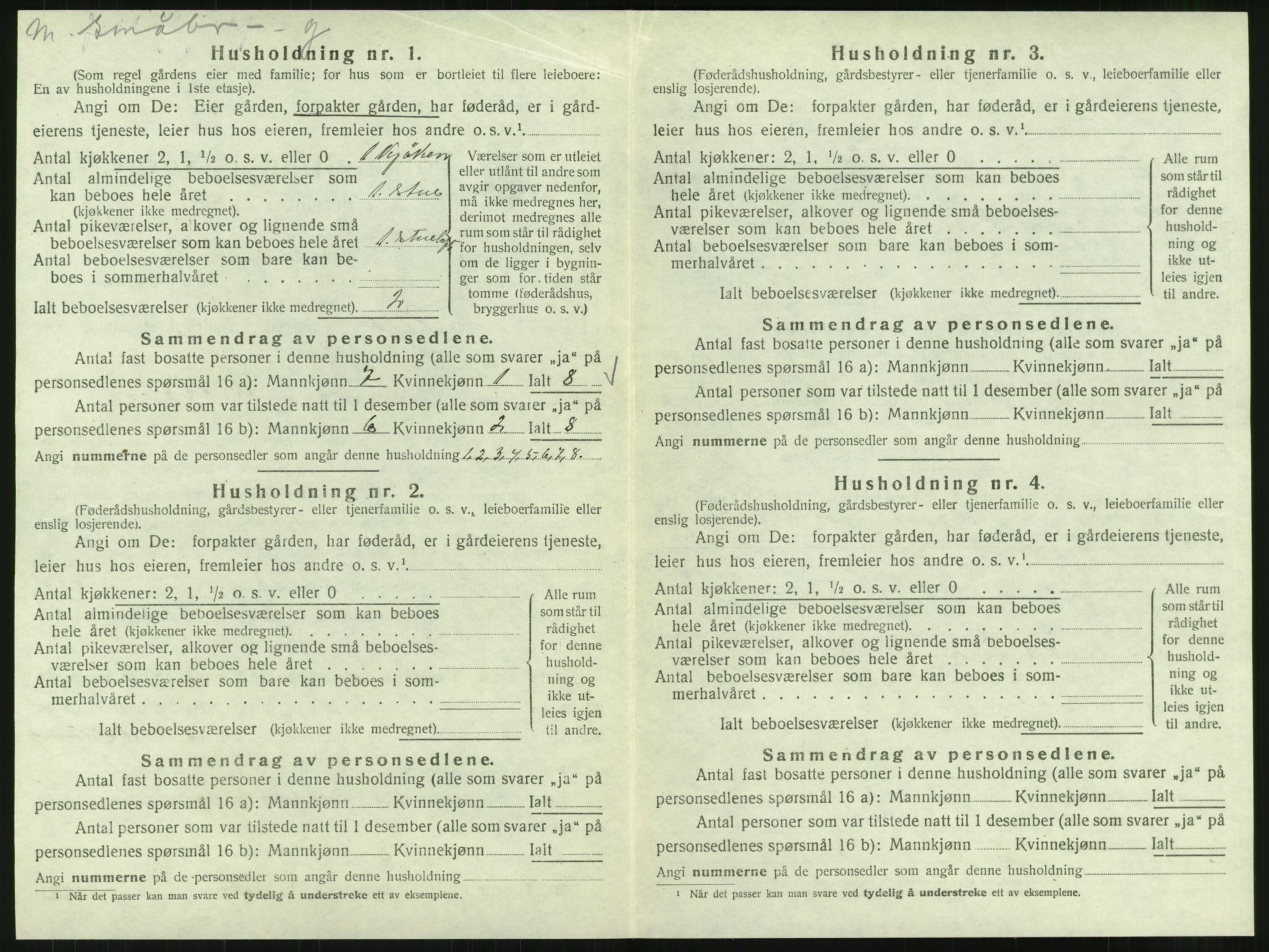 SAT, Folketelling 1920 for 1833 Mo herred, 1920, s. 1397